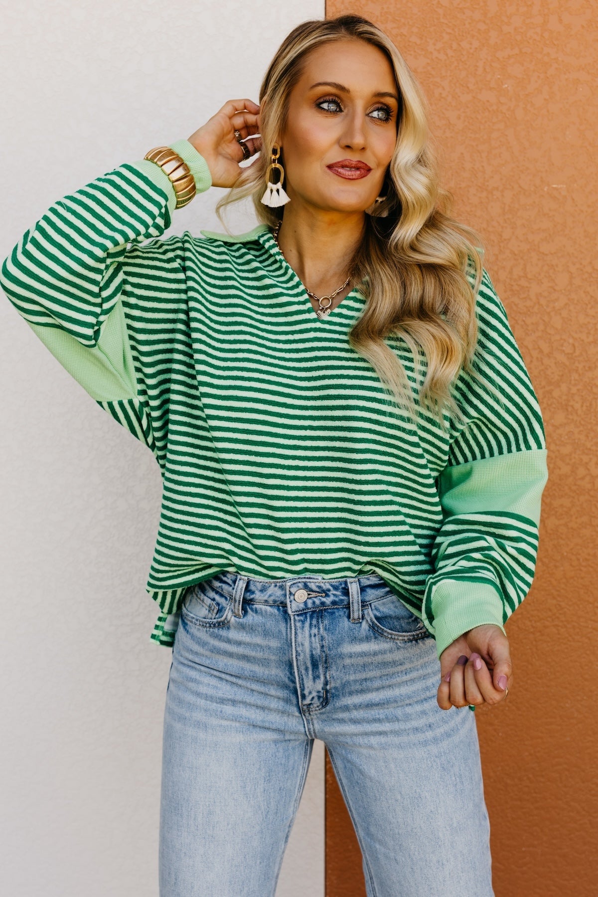 The Raquel Collared Popover Knit Top