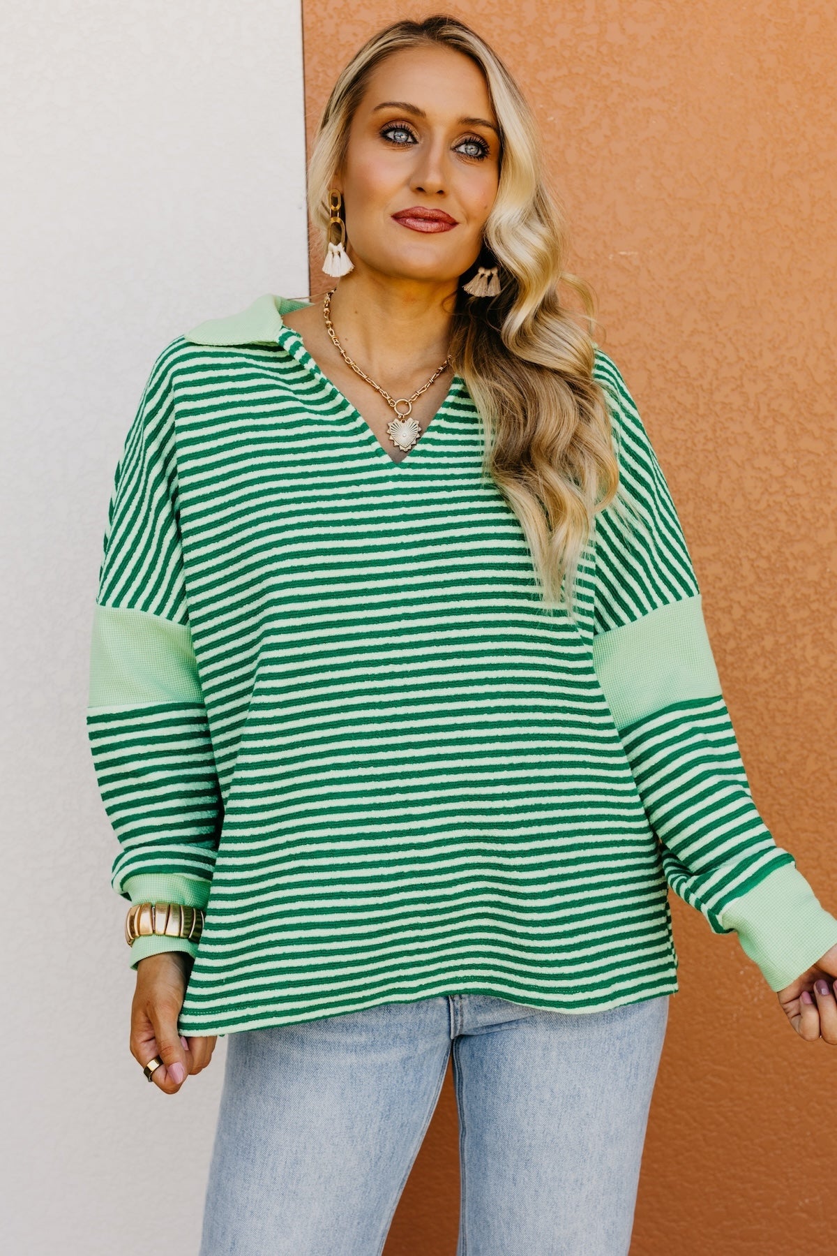 The Raquel Collared Popover Knit Top