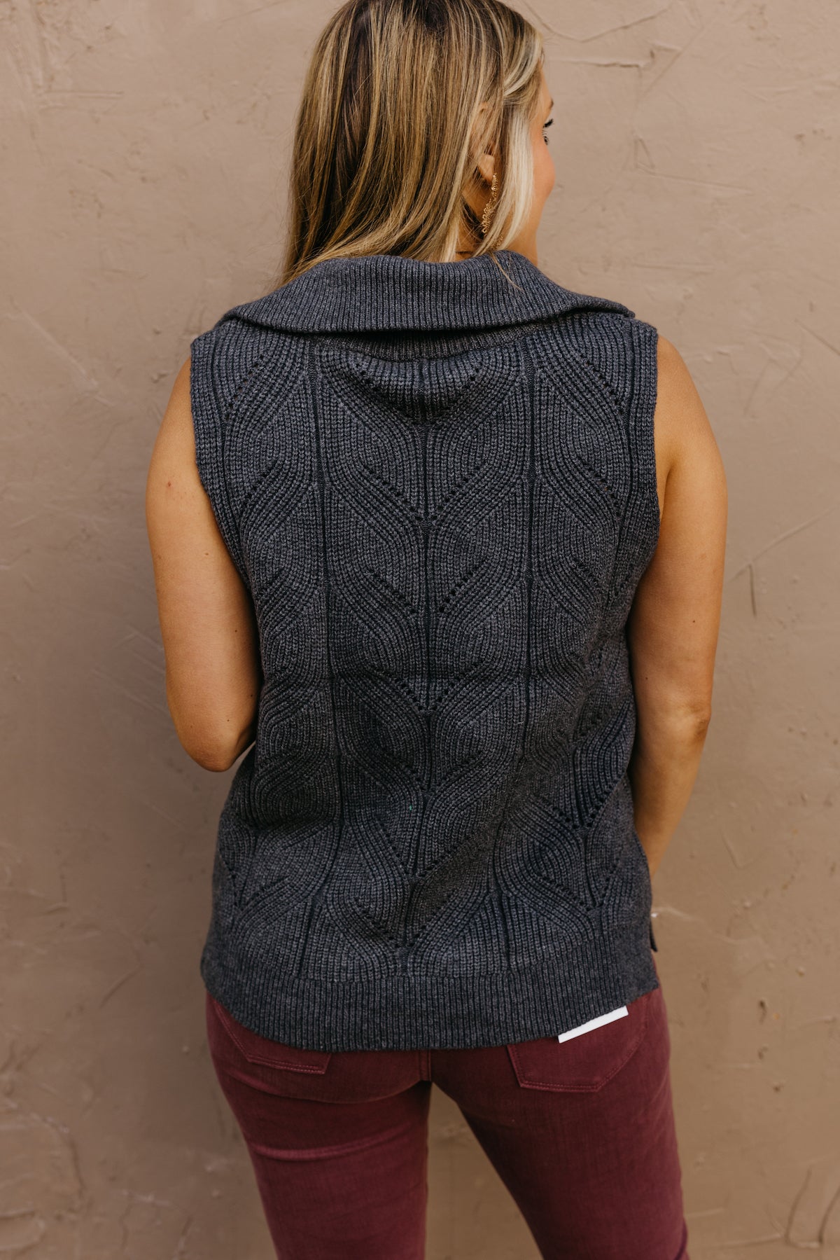 The Patricia Half Zip Sweater Vest FINAL SALE MOD Boutique