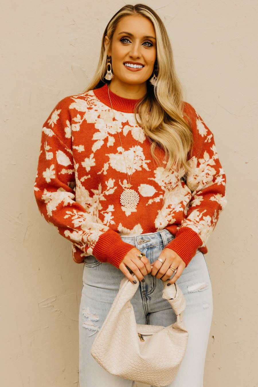 The Ruby Floral Sweater