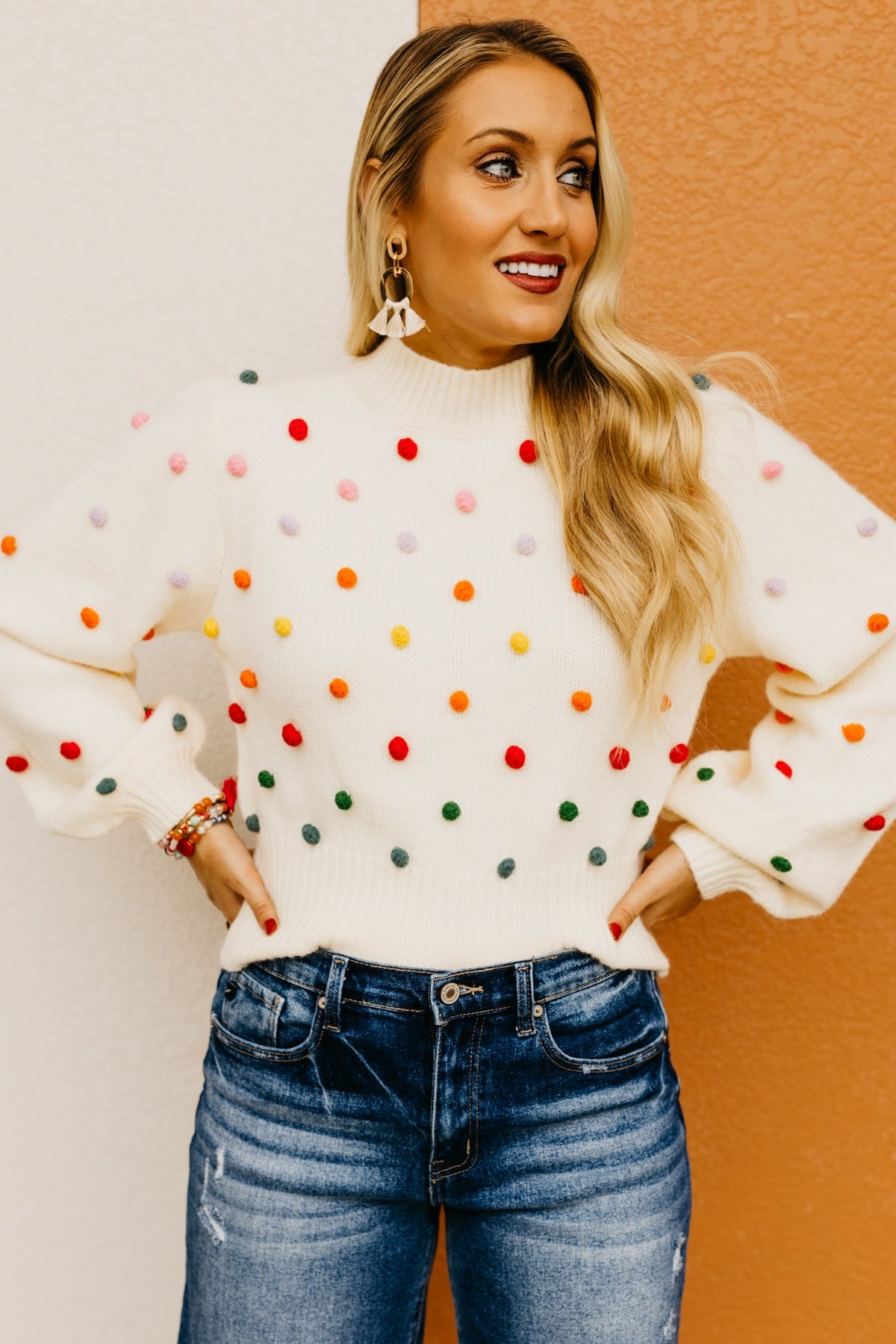 The Saanvi Pom Pom Sweater