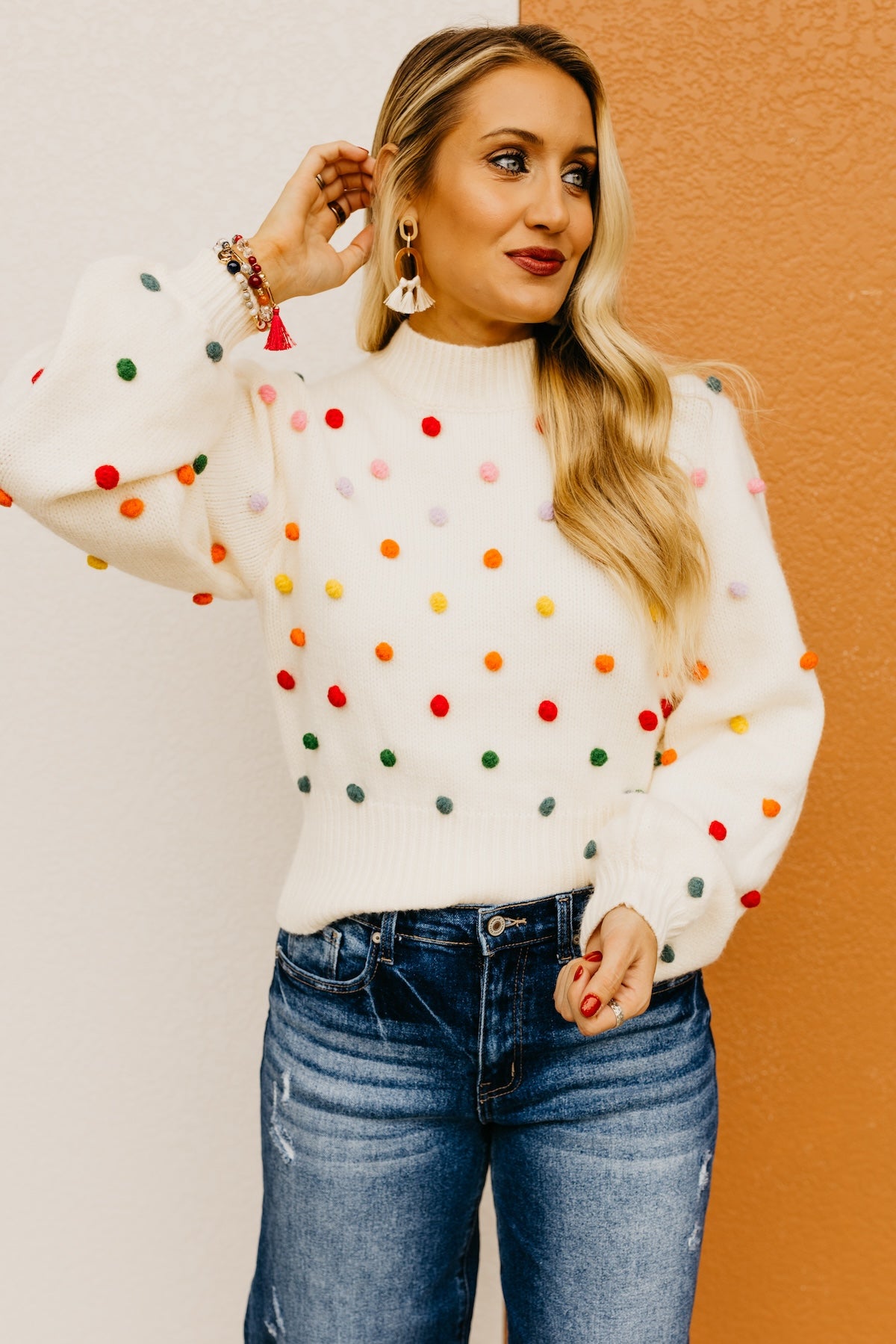 The Saanvi Pom Pom Sweater