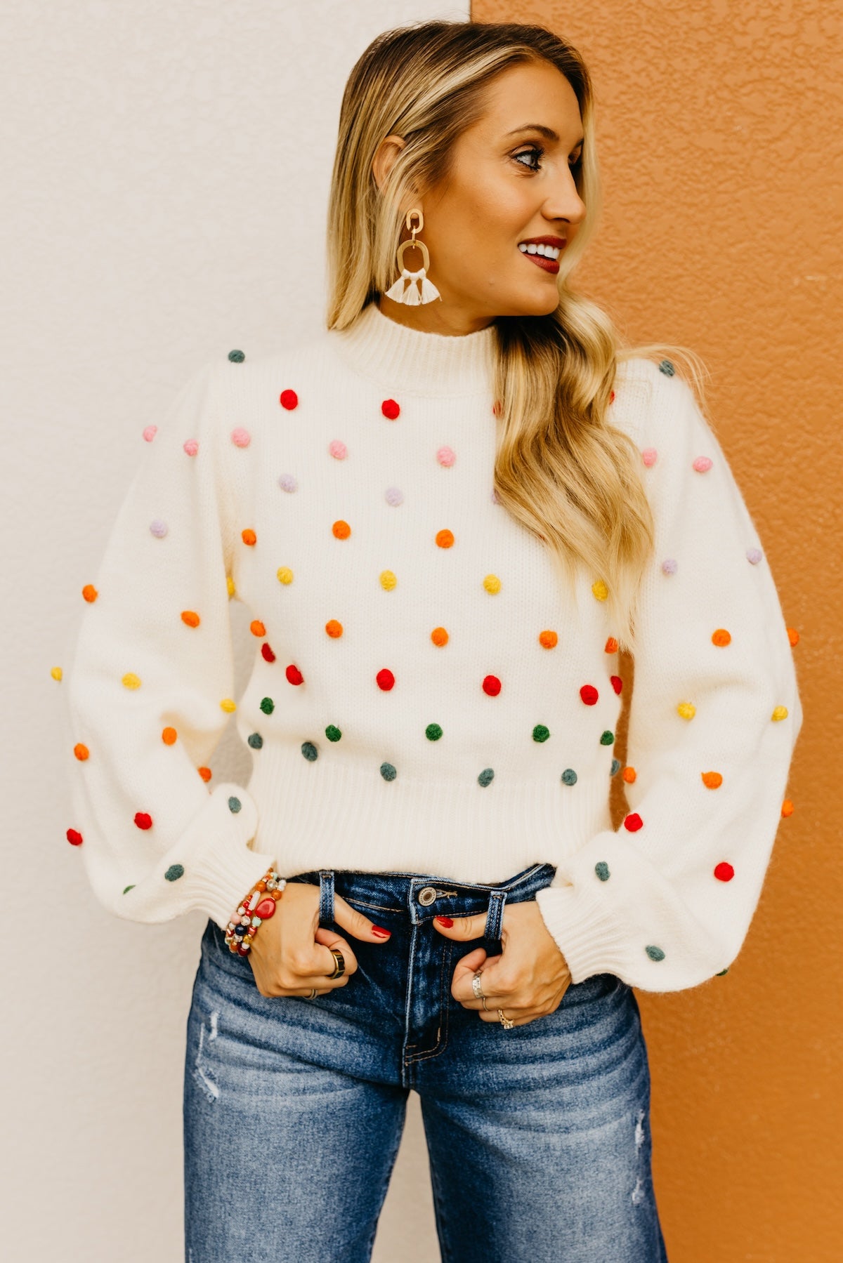 The Saanvi Pom Pom Sweater