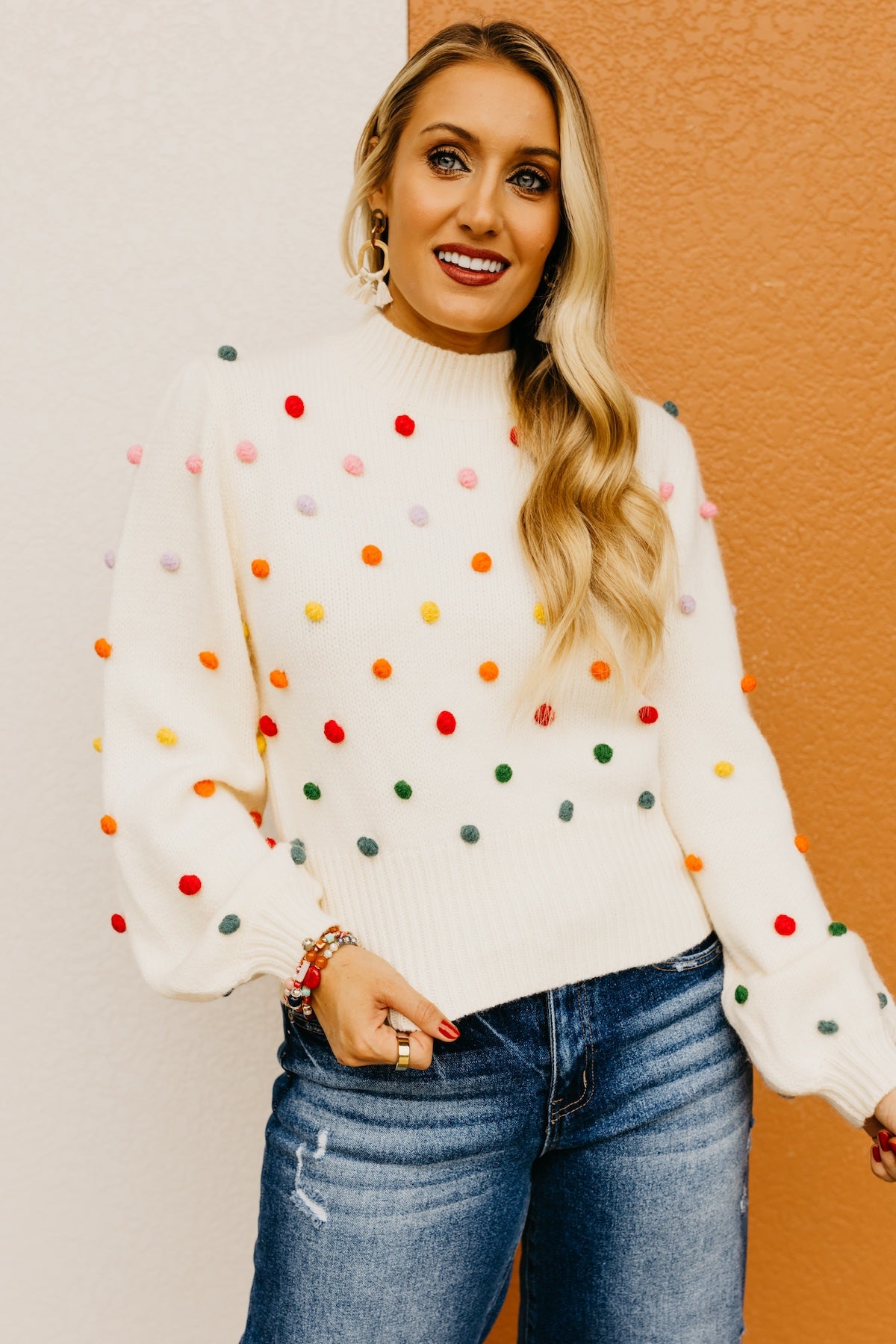 The Saanvi Pom Pom Sweater