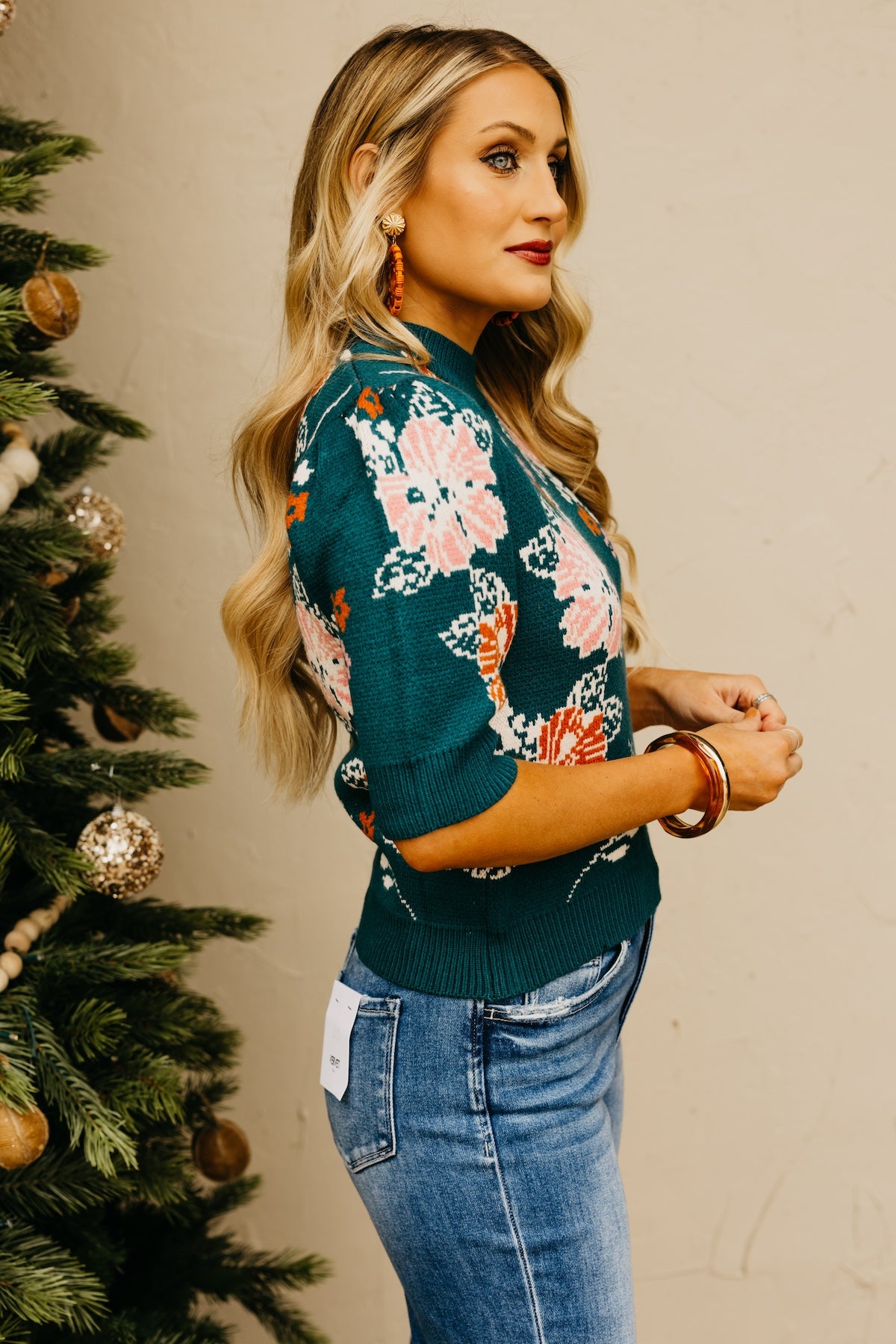 The Maxwell Floral Sweater Top