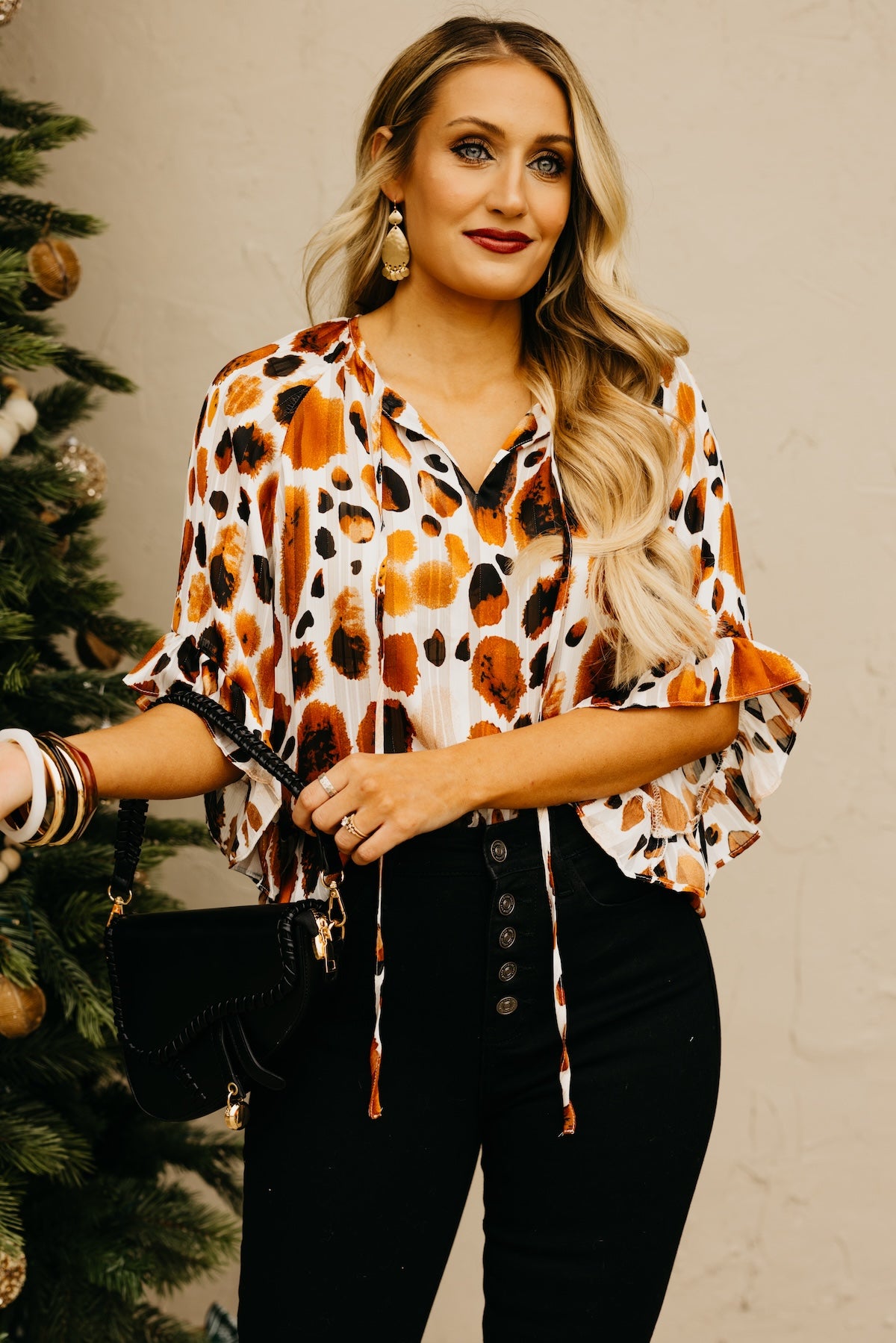 The Kai Abstract Print Blouse