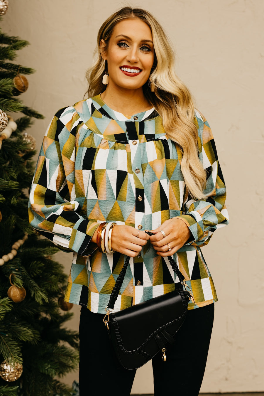 The Max Geo Print Blouse