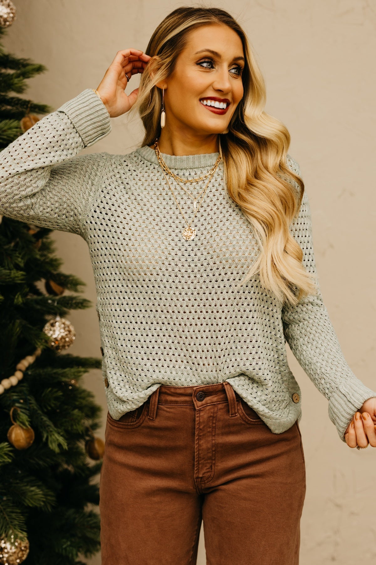 The Zander Side Button Sweater