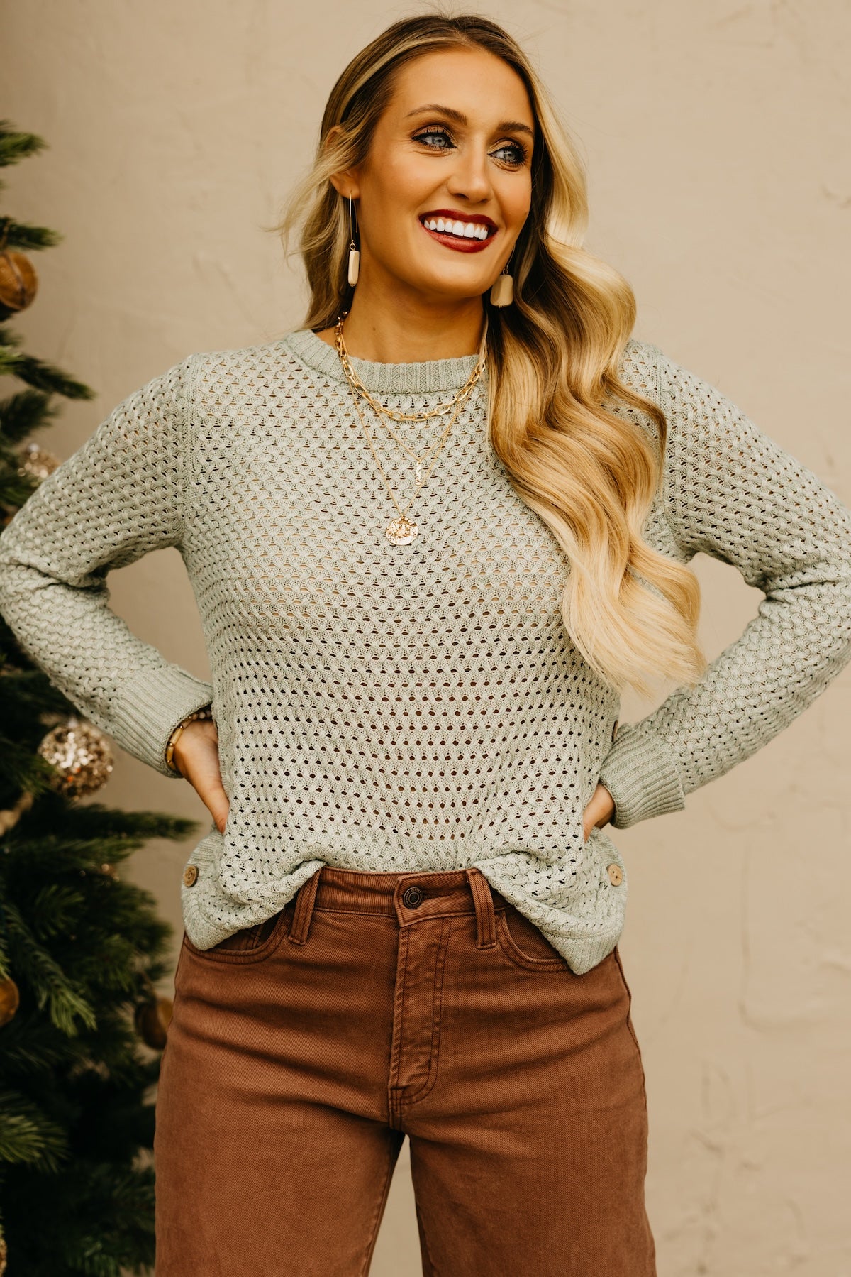 The Zander Side Button Sweater