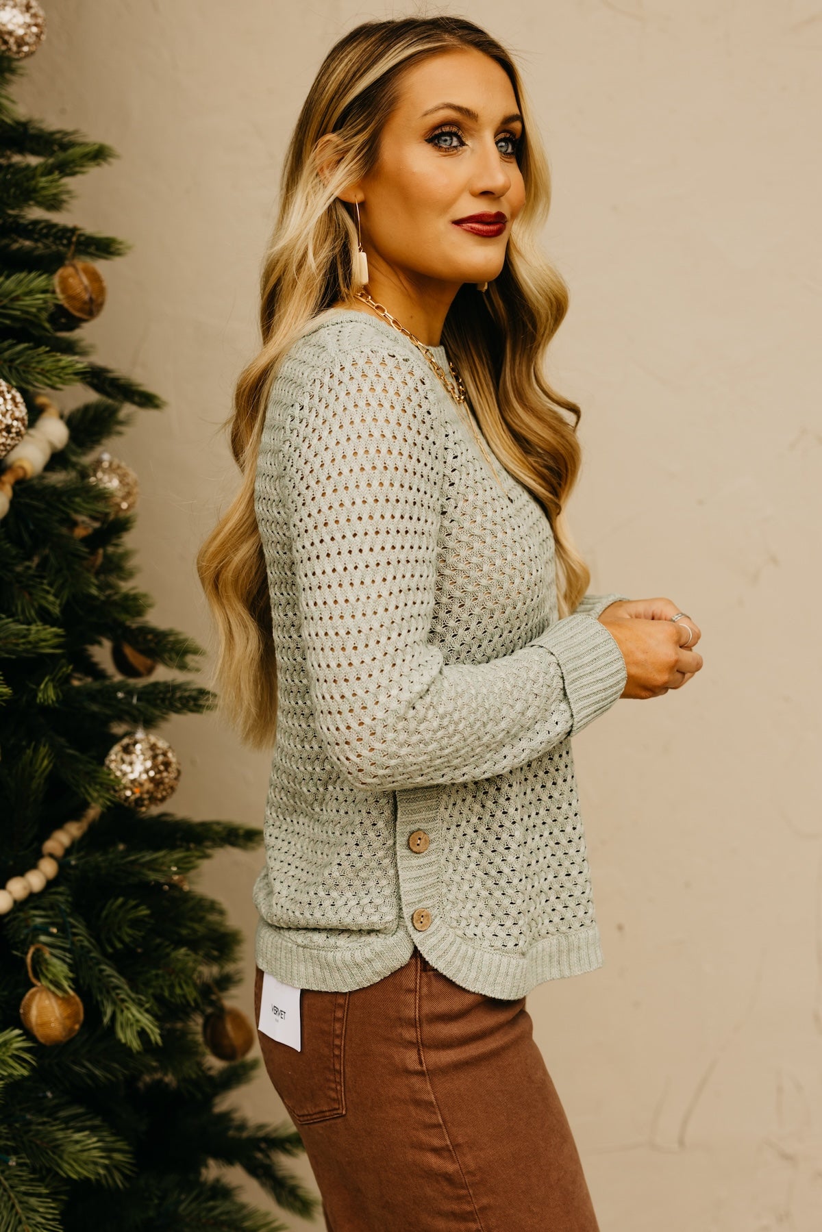 The Zander Side Button Sweater