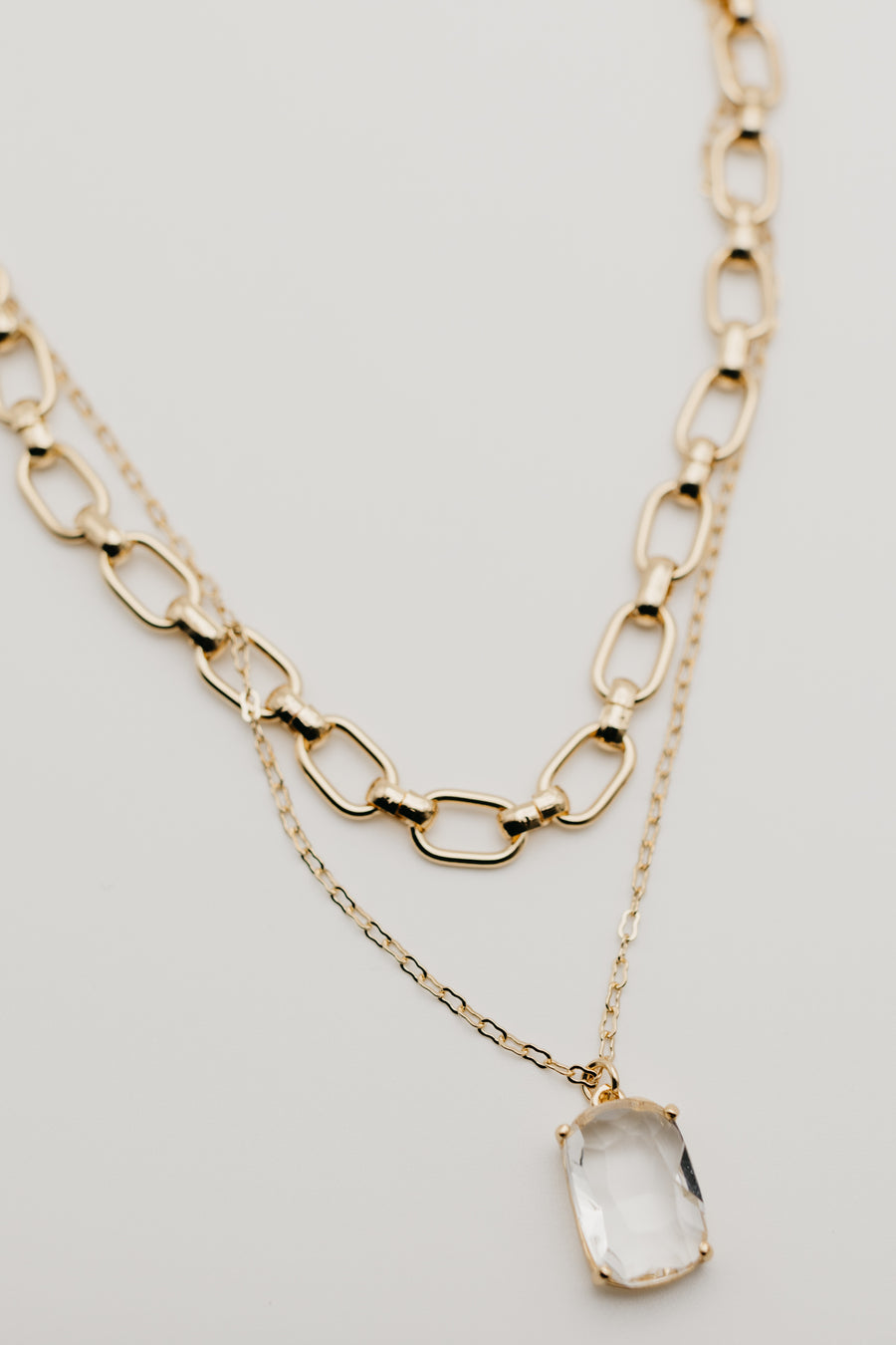 The Georgina Layered Crystal Necklace