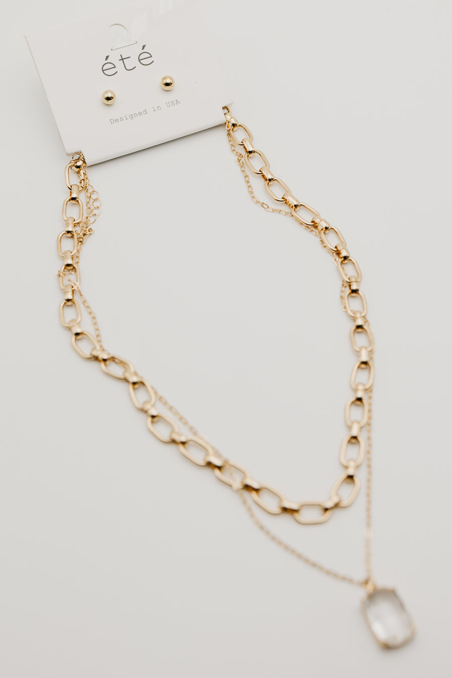 The Georgina Layered Crystal Necklace