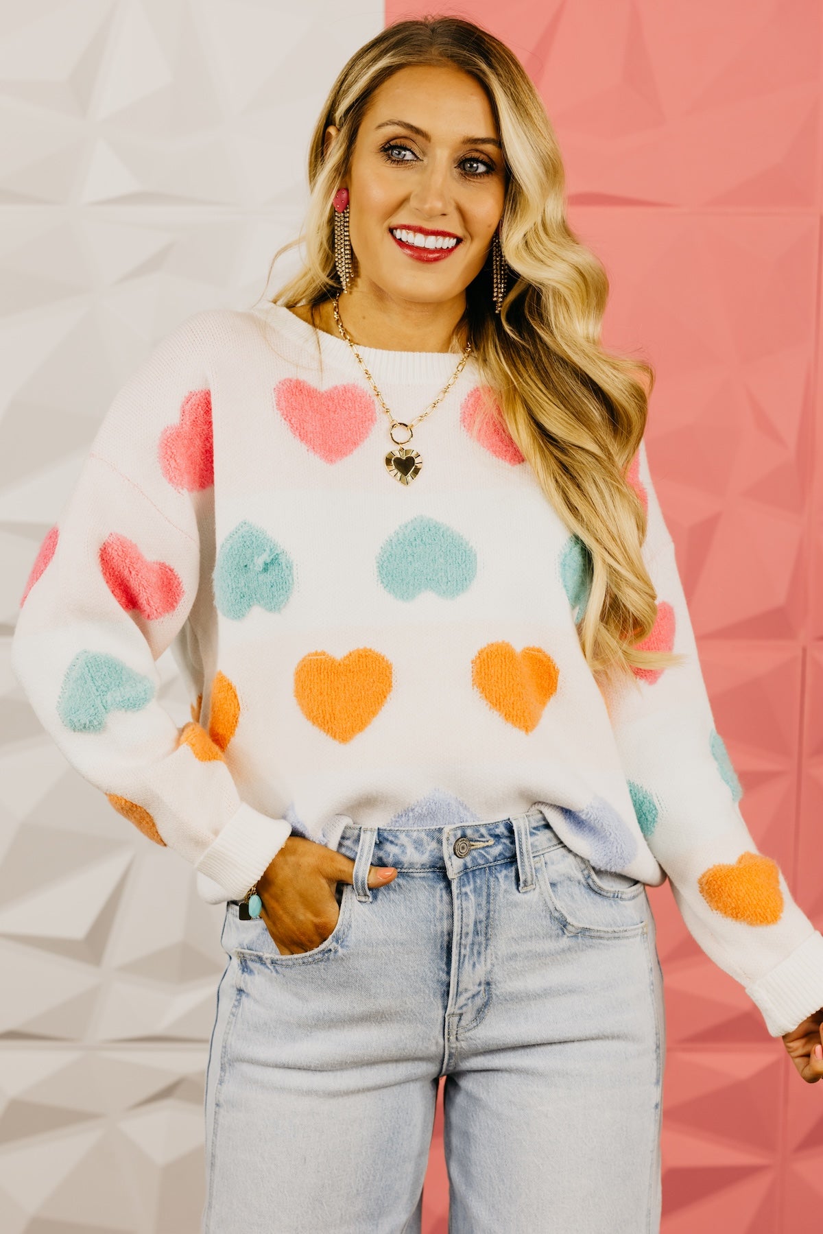 The Full Heart Textured Sweater