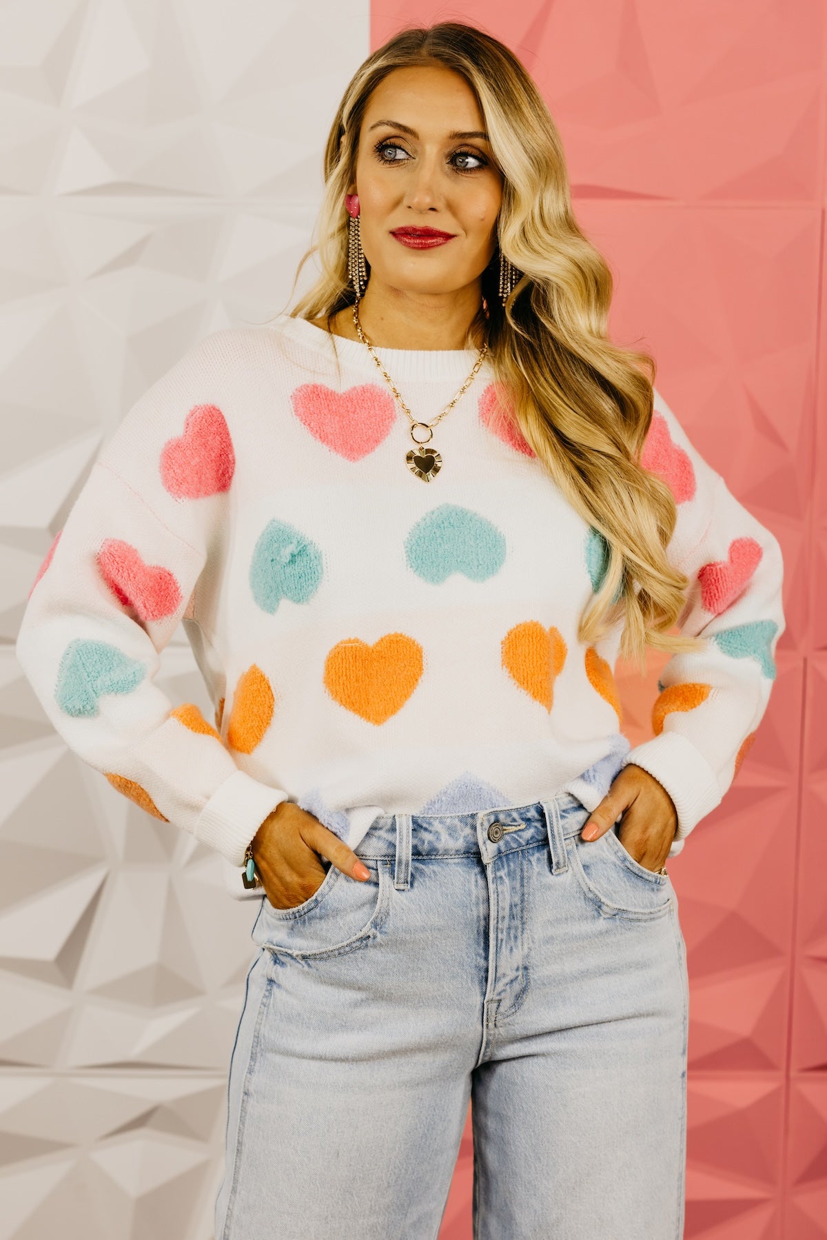 The Full Heart Textured Sweater