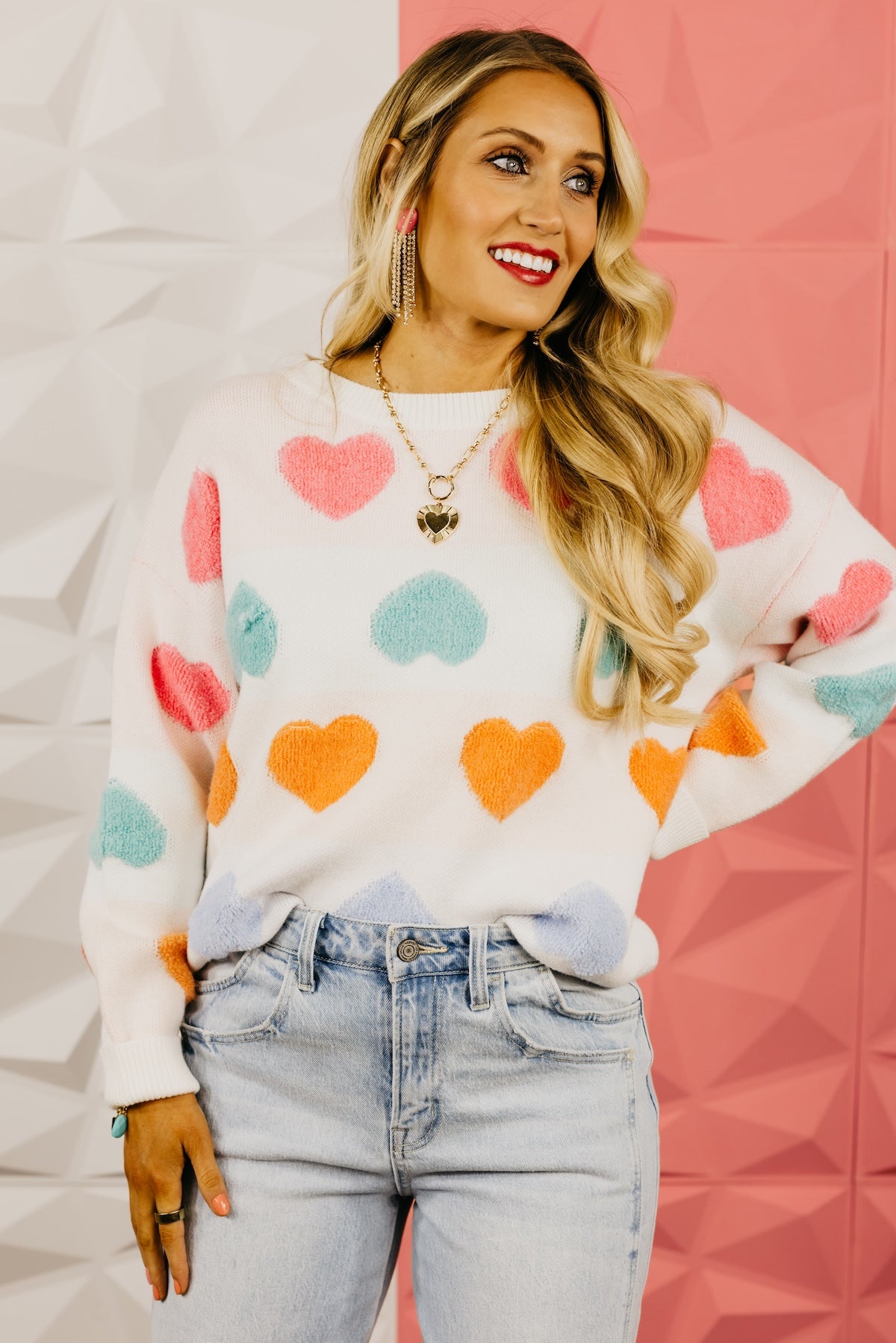 The Full Heart Textured Sweater