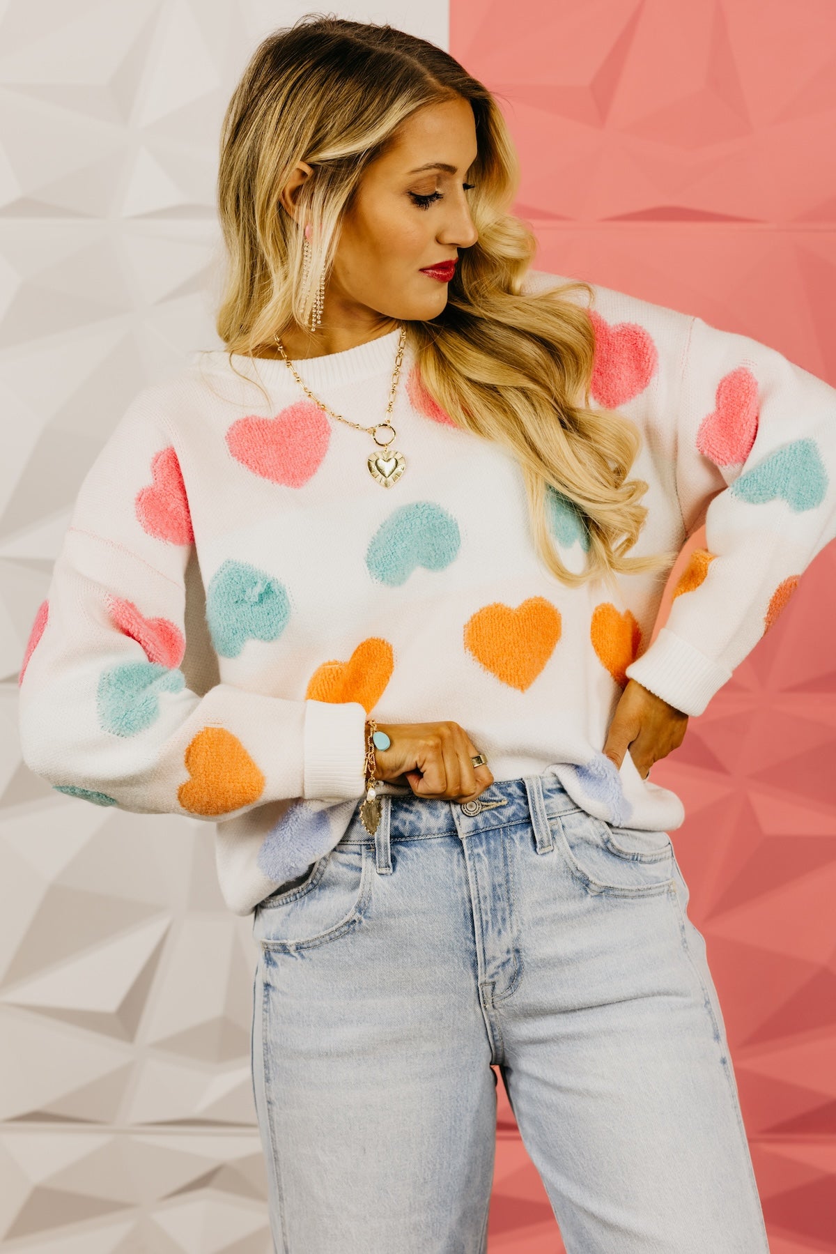 The Full Heart Textured Sweater