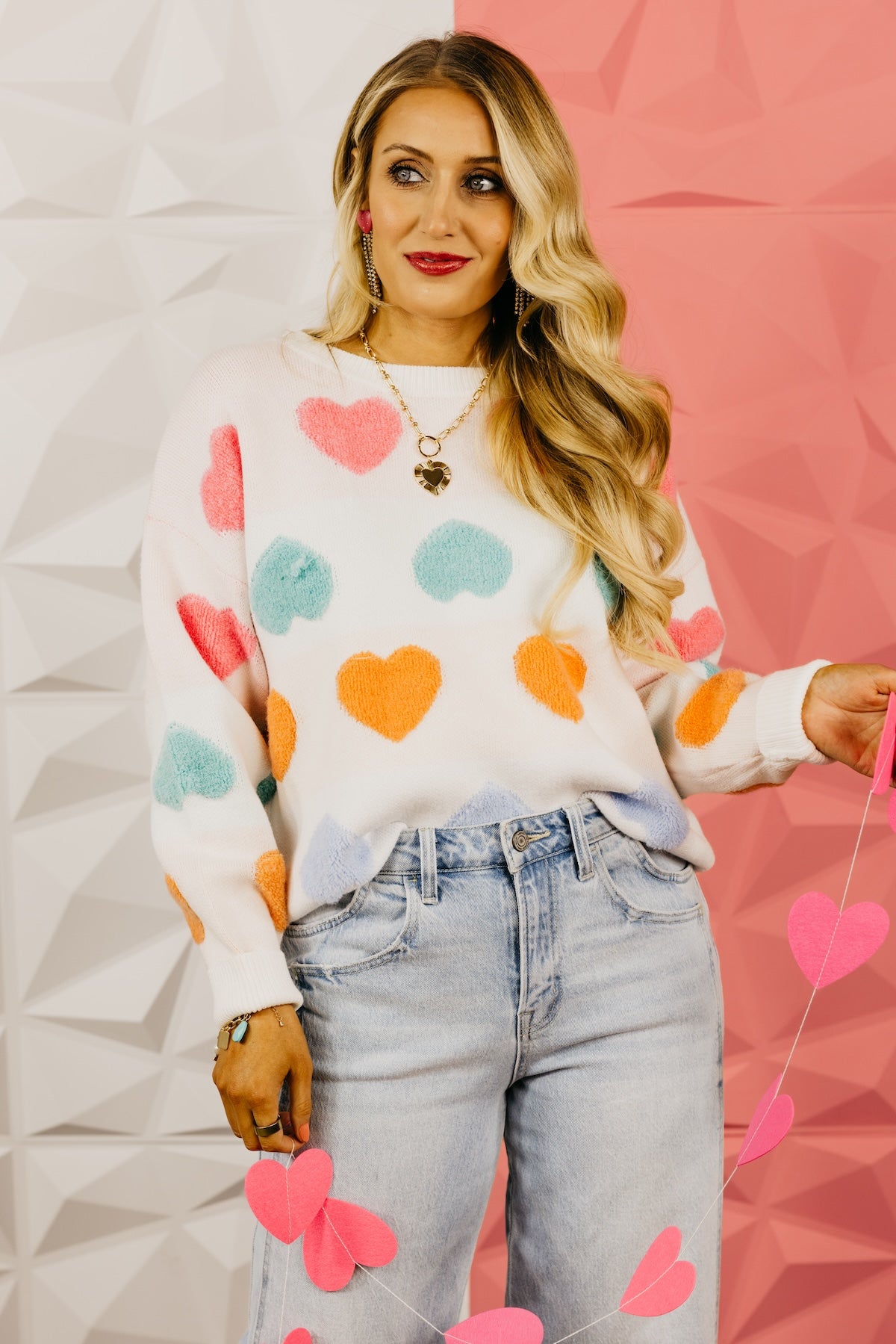 The Full Heart Textured Sweater