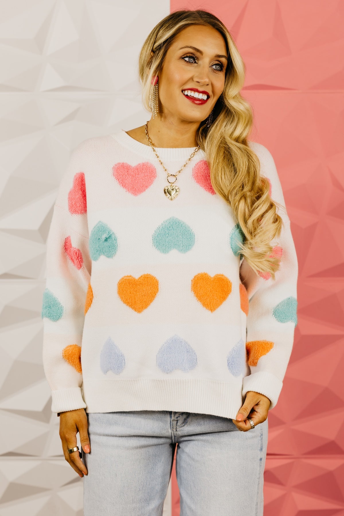 The Full Heart Textured Sweater