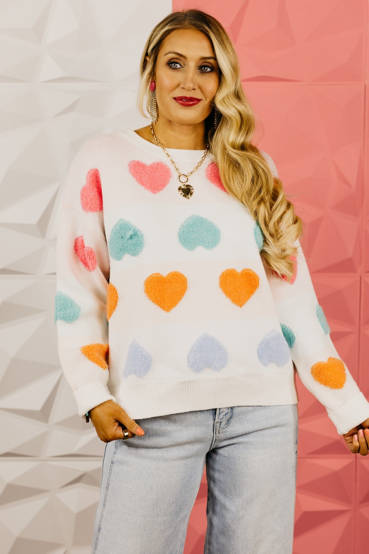 The Full Heart Textured Sweater