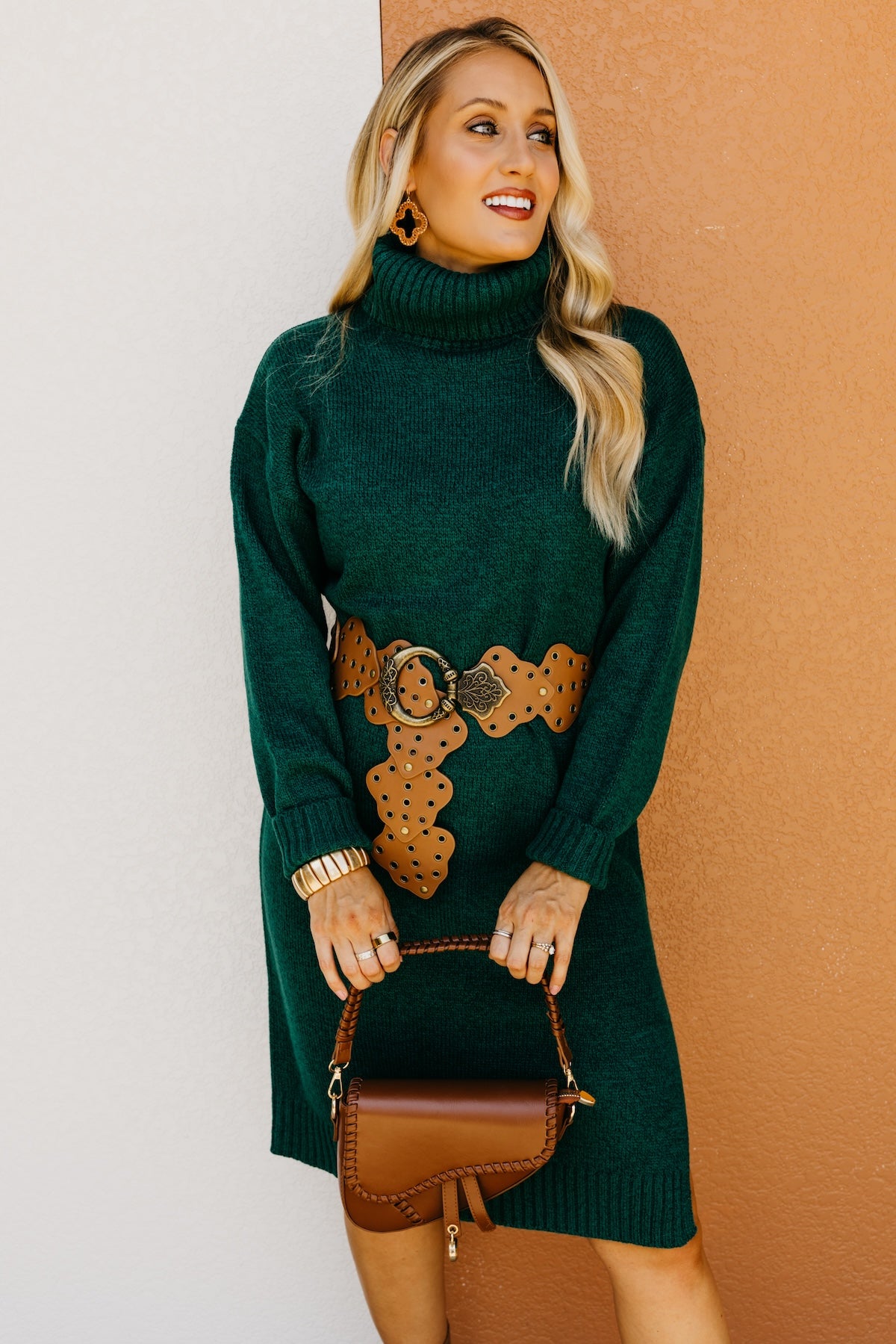 The Emmalynn Turtleneck Sweater Dress