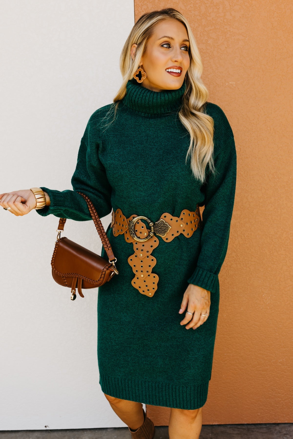 The Emmalynn Turtleneck Sweater Dress