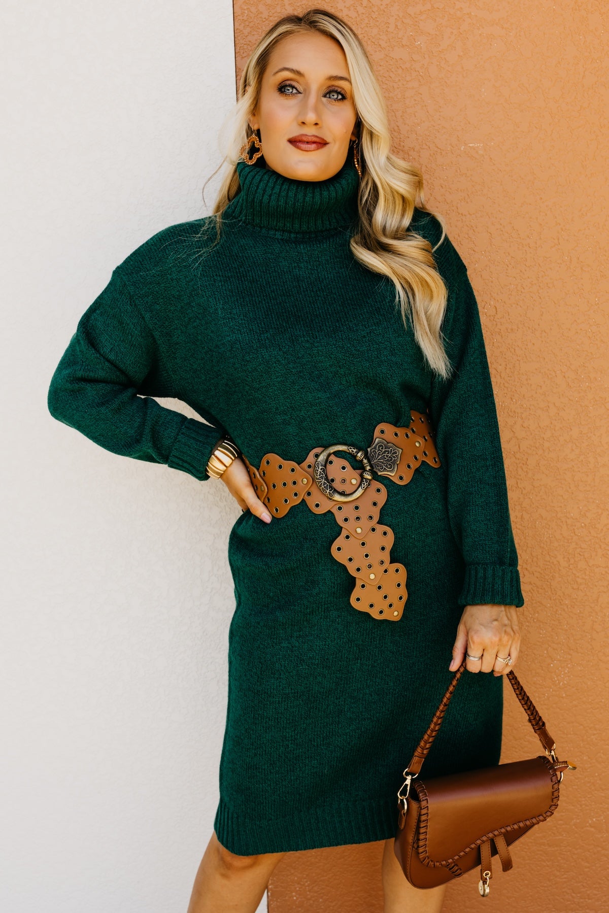 The Emmalynn Turtleneck Sweater Dress