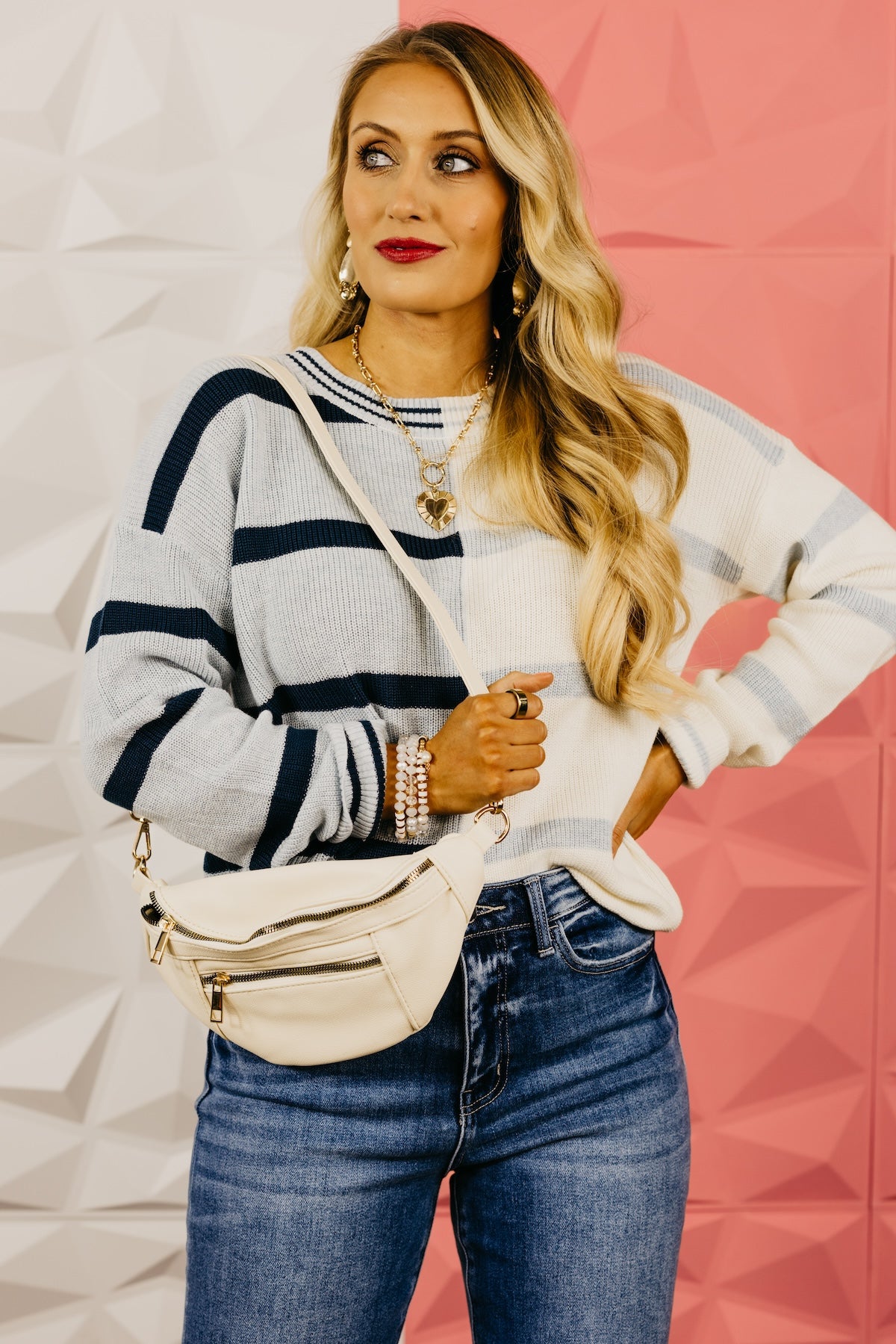 The Cecilia Color Block Stripe Sweater