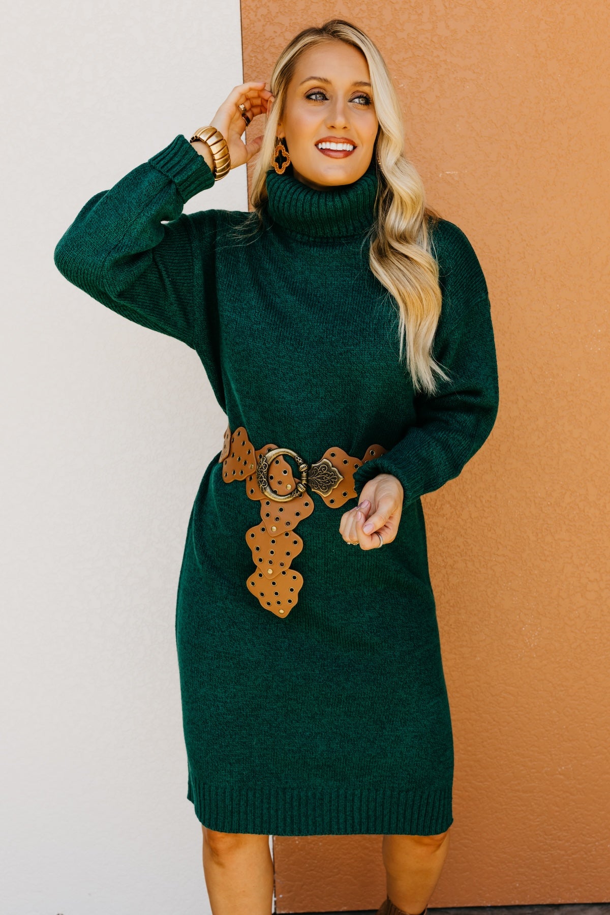 The Emmalynn Turtleneck Sweater Dress