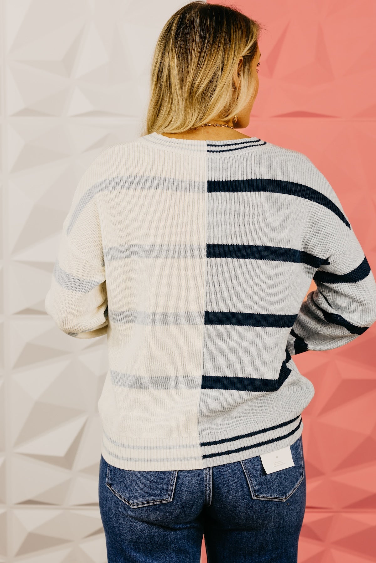 The Cecilia Color Block Stripe Sweater