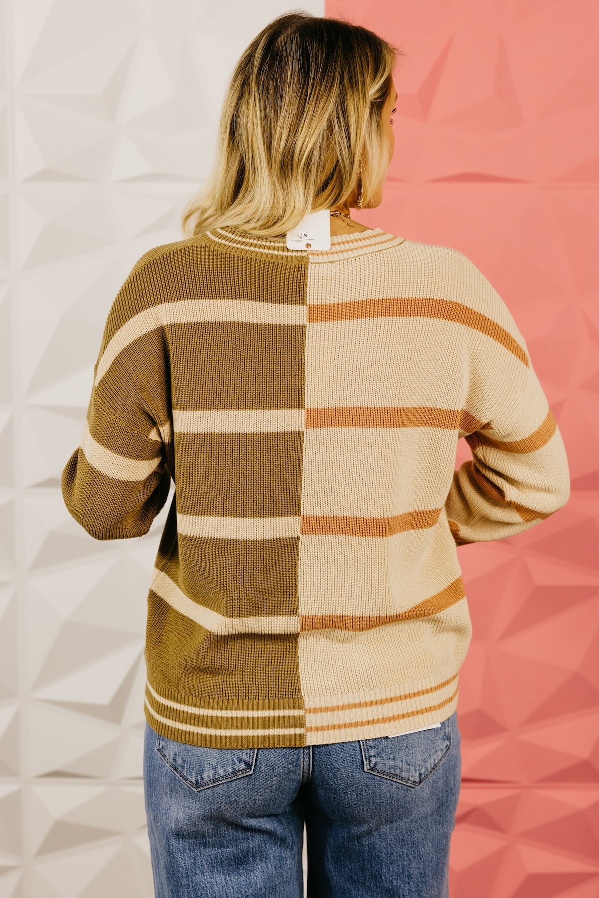 The Cecilia Color Block Stripe Sweater