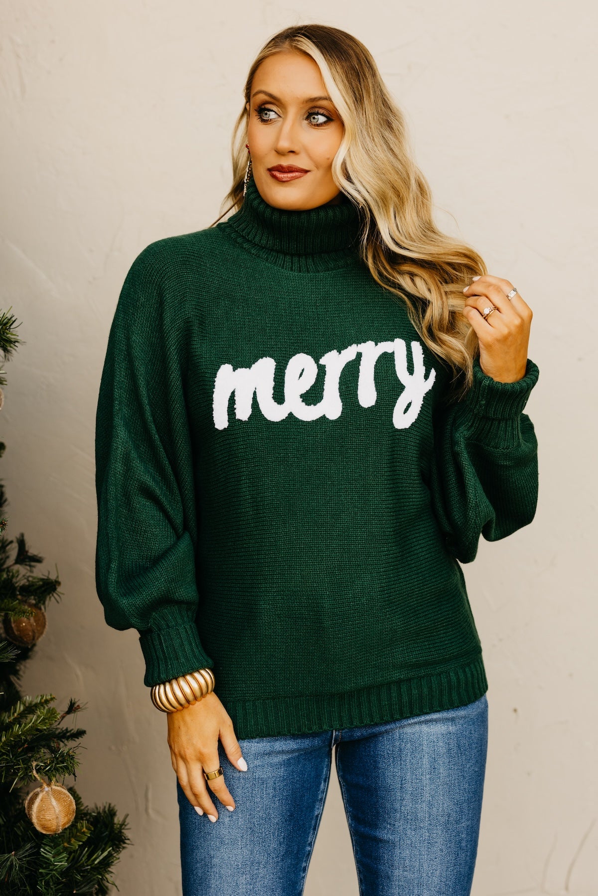 The Holiday Wishes Cowl Neck Sweater