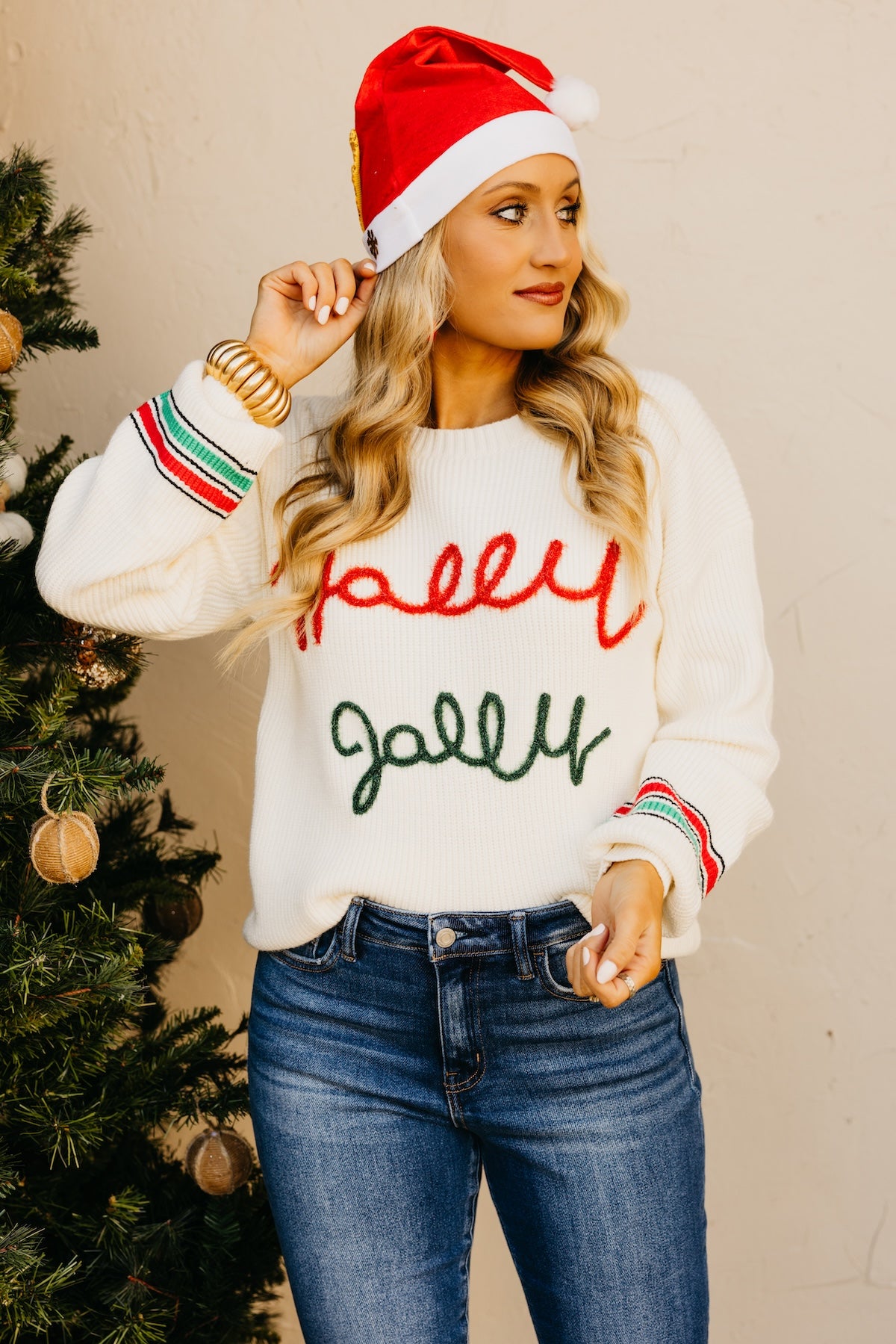 The Glitzy Garland Holiday Sweater