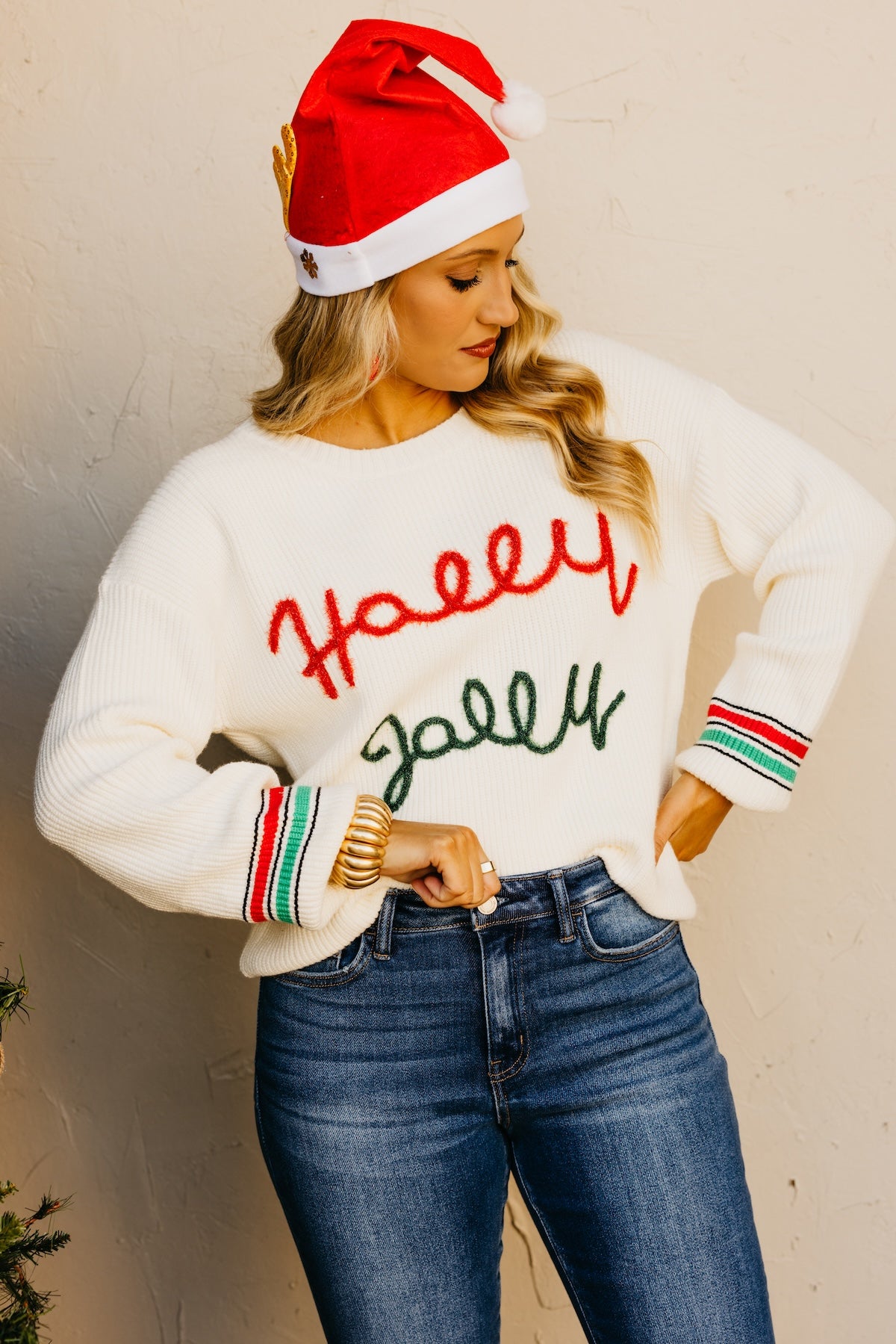 The Glitzy Garland Holiday Sweater