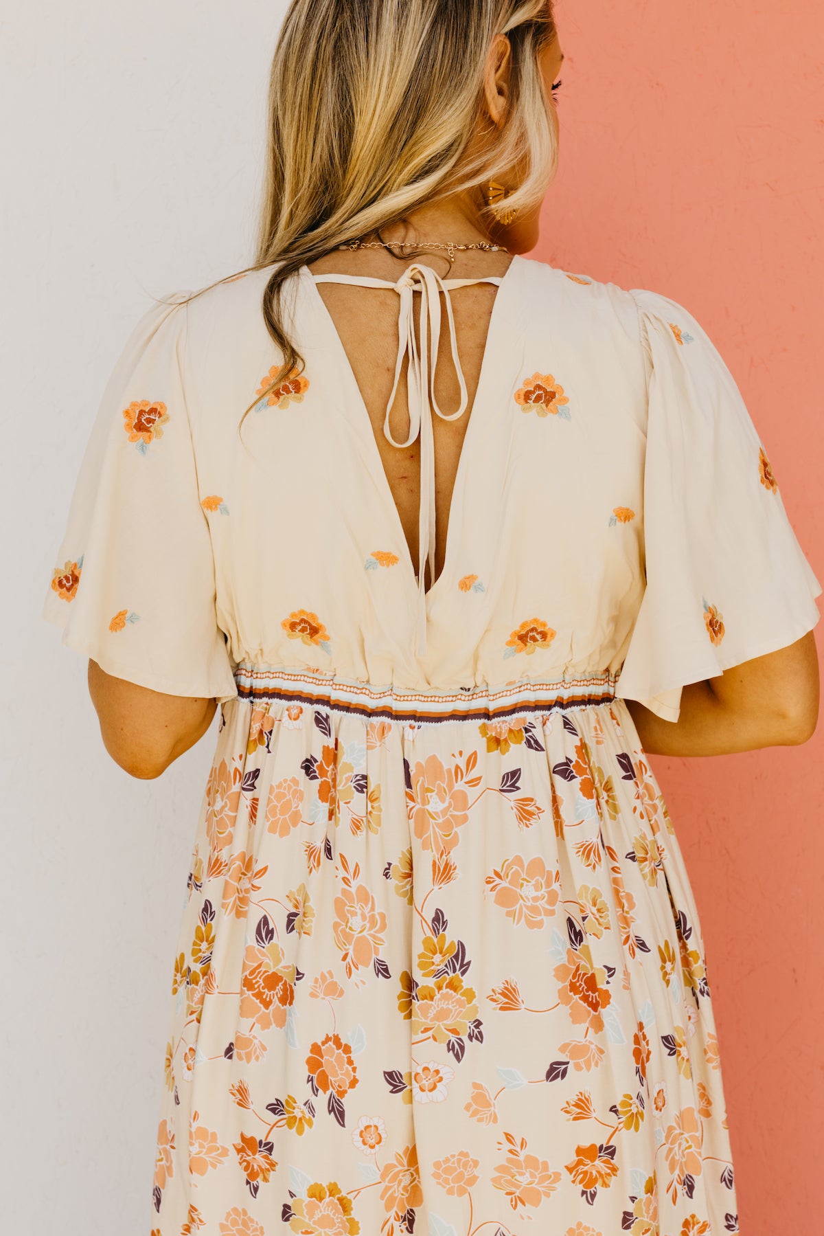 The Chance Floral Embroidered Maxi Dress