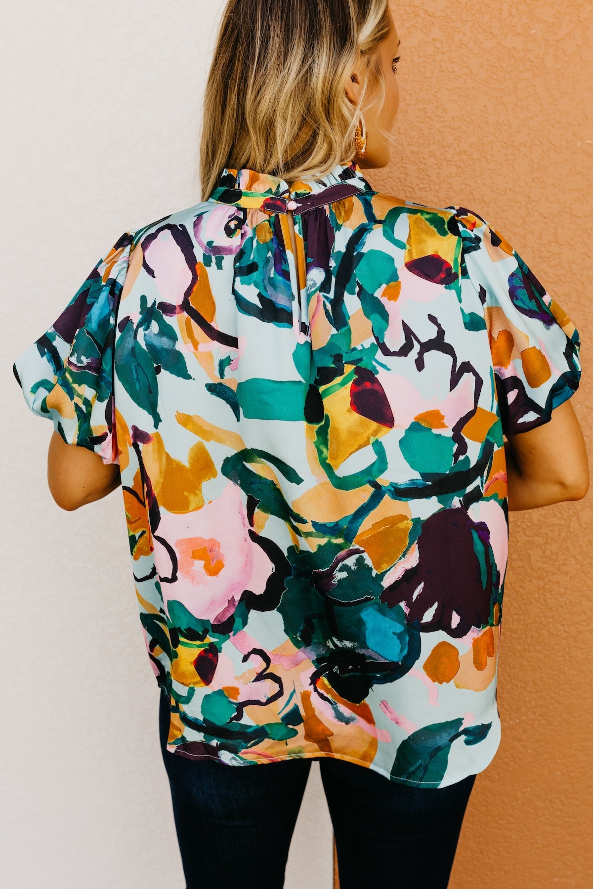 The Vicente Floral Puff Sleeve Blouse