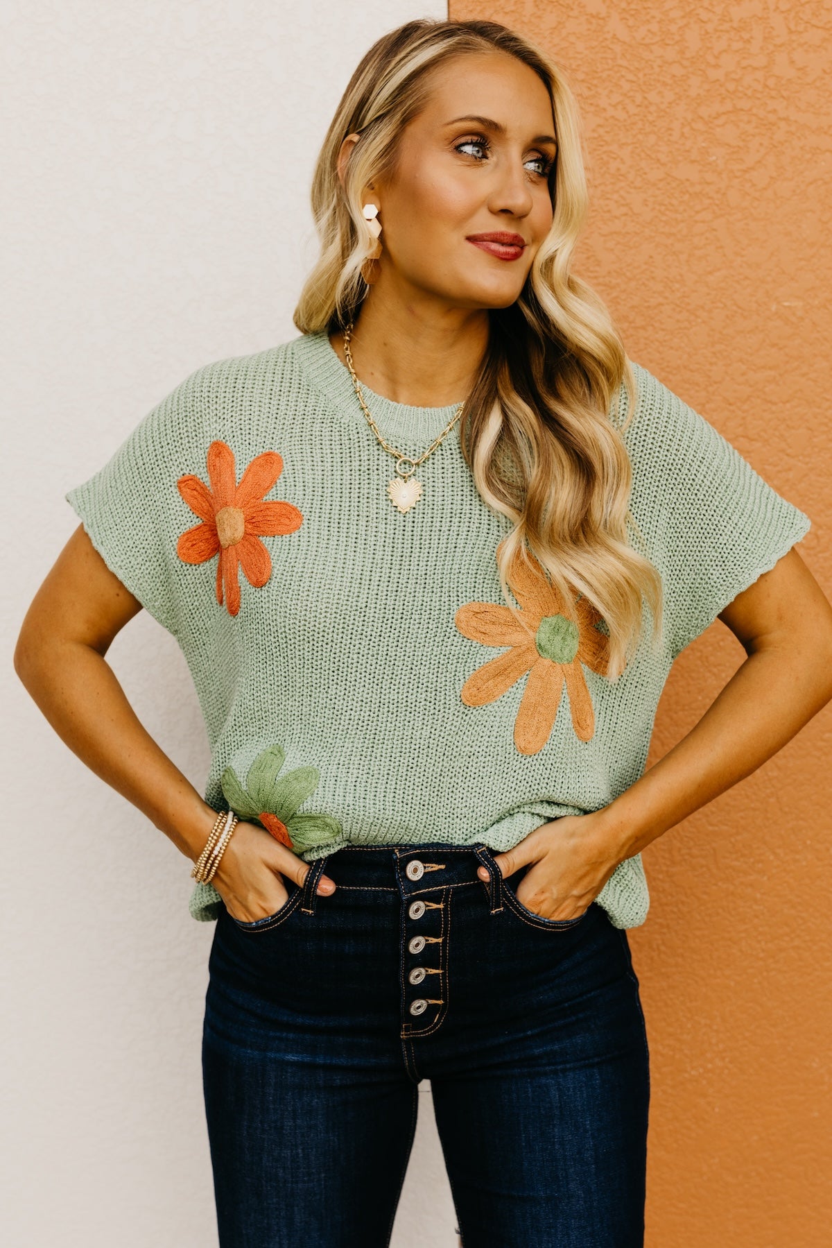 The Kairi Floral Dolman Sleeve Sweater Top