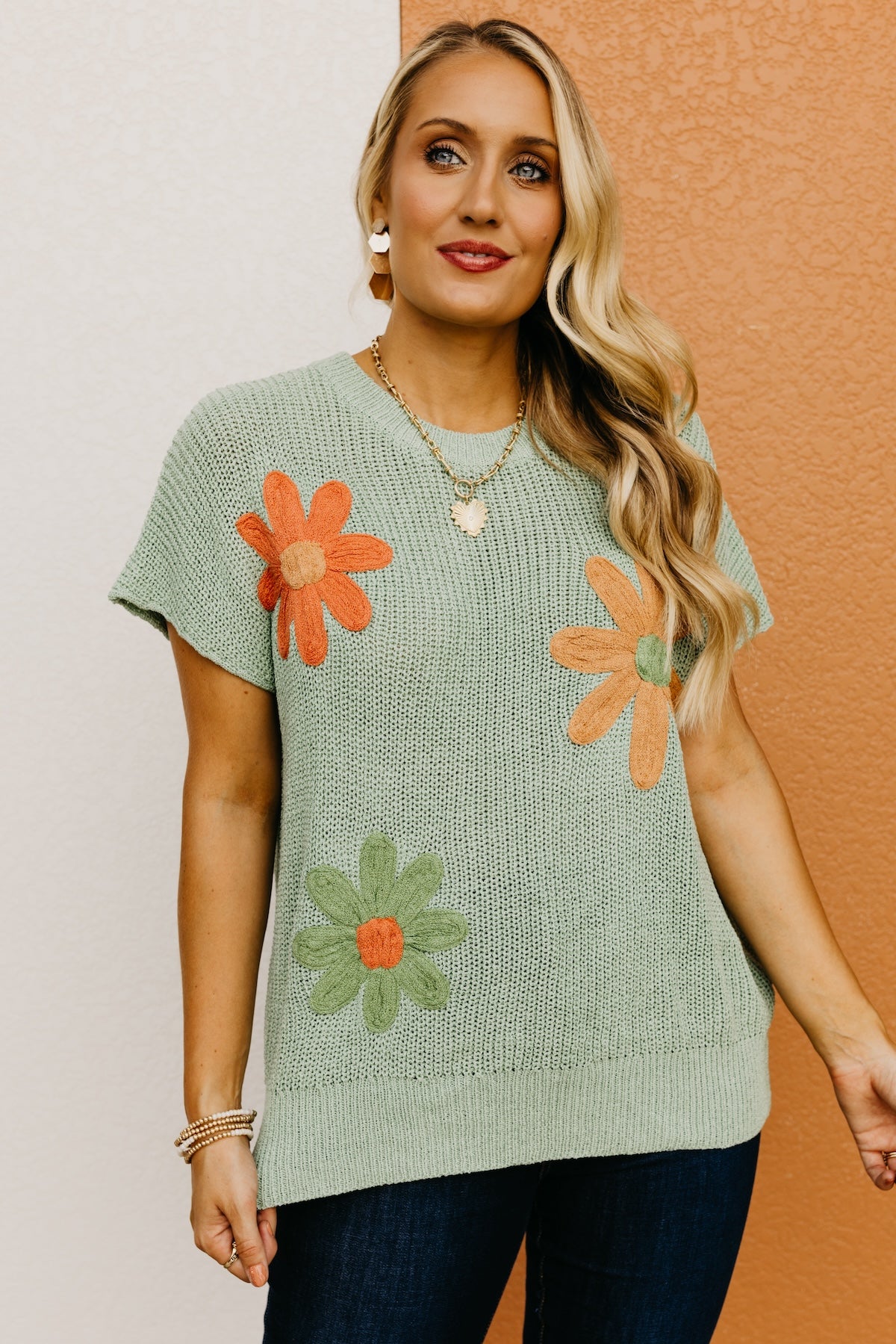 The Kairi Floral Dolman Sleeve Sweater Top