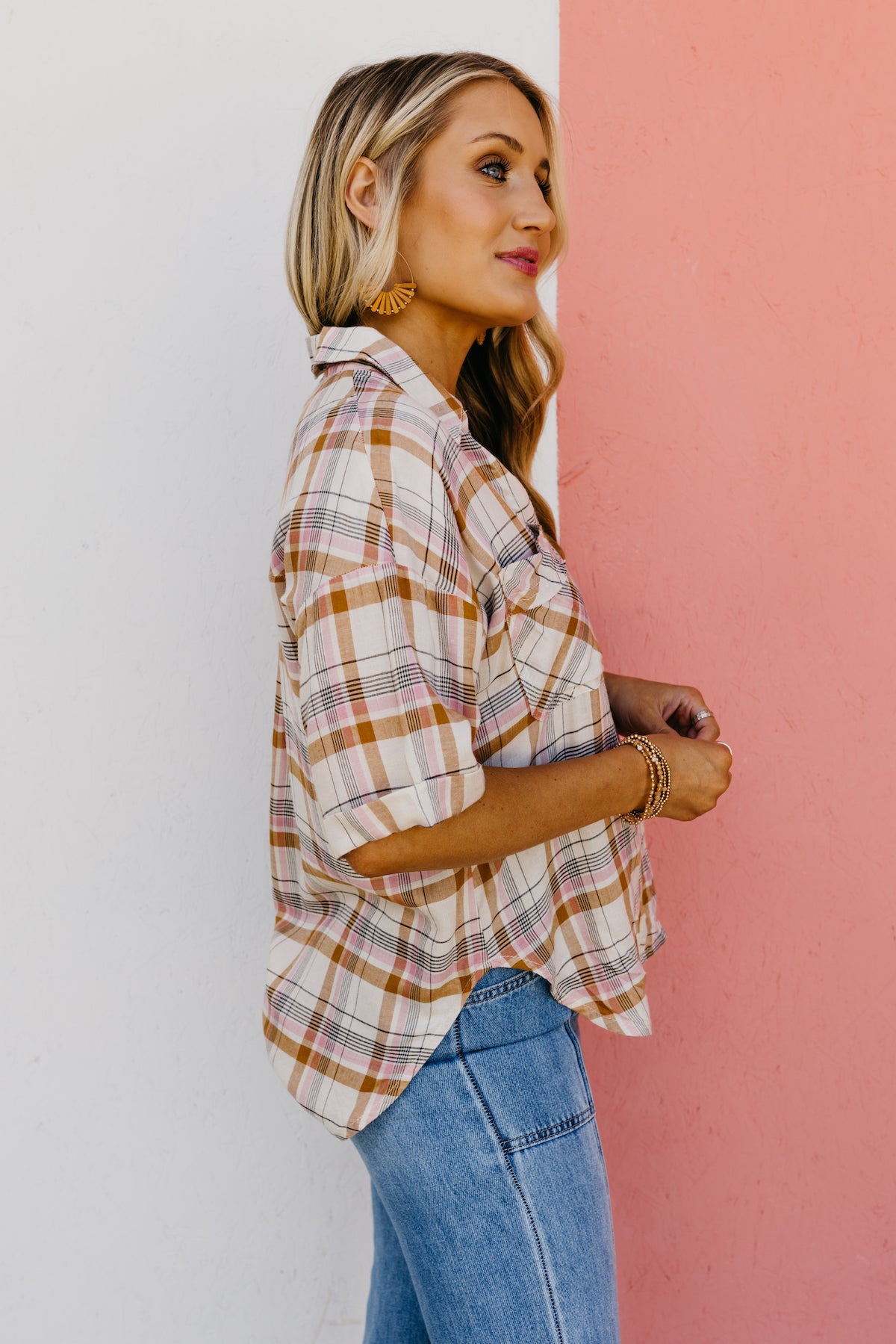 The Leyla Plaid Oversized Shirt