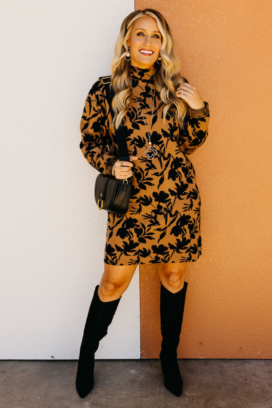 The Noah Floral Sweater Dress