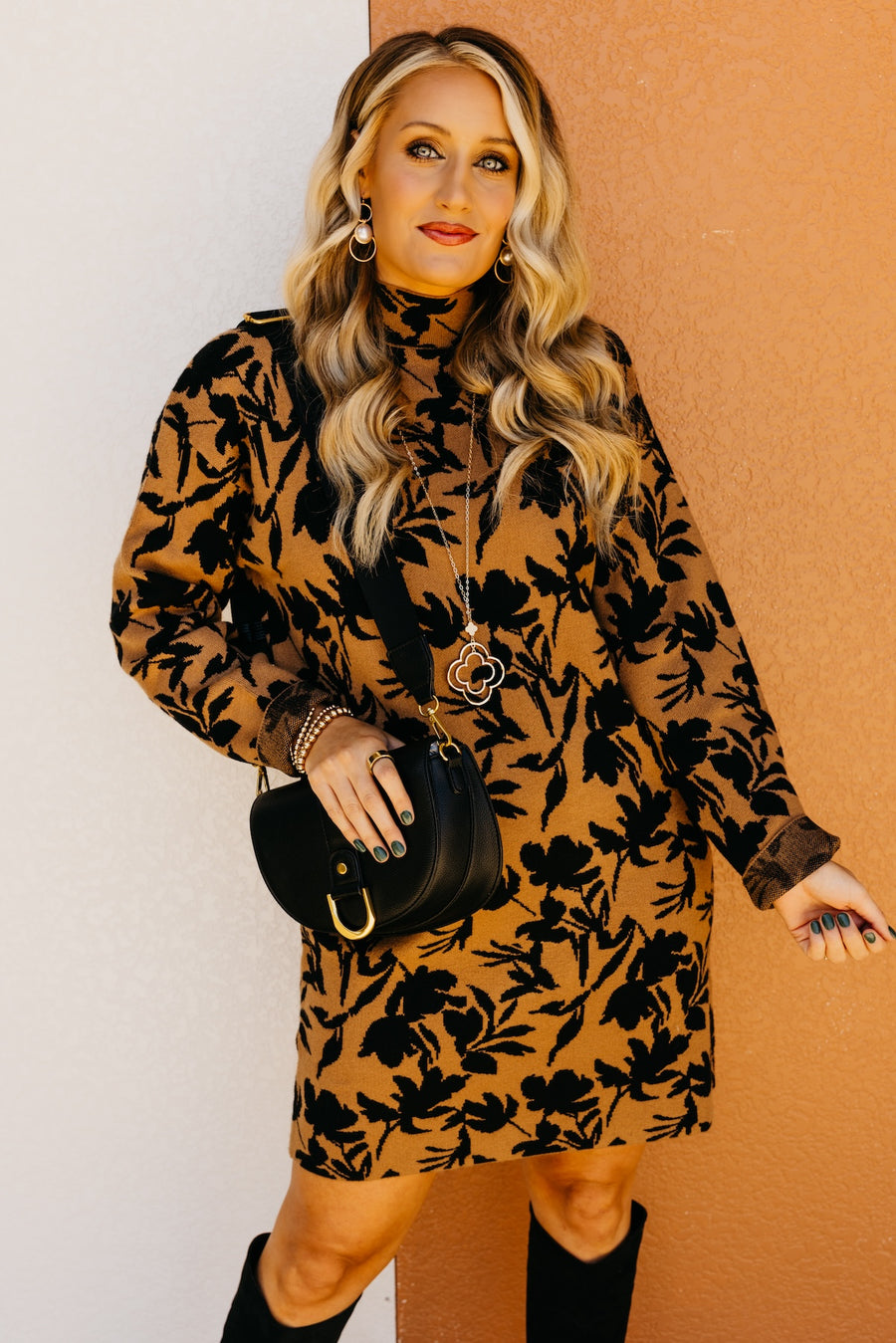 The Noah Floral Sweater Dress