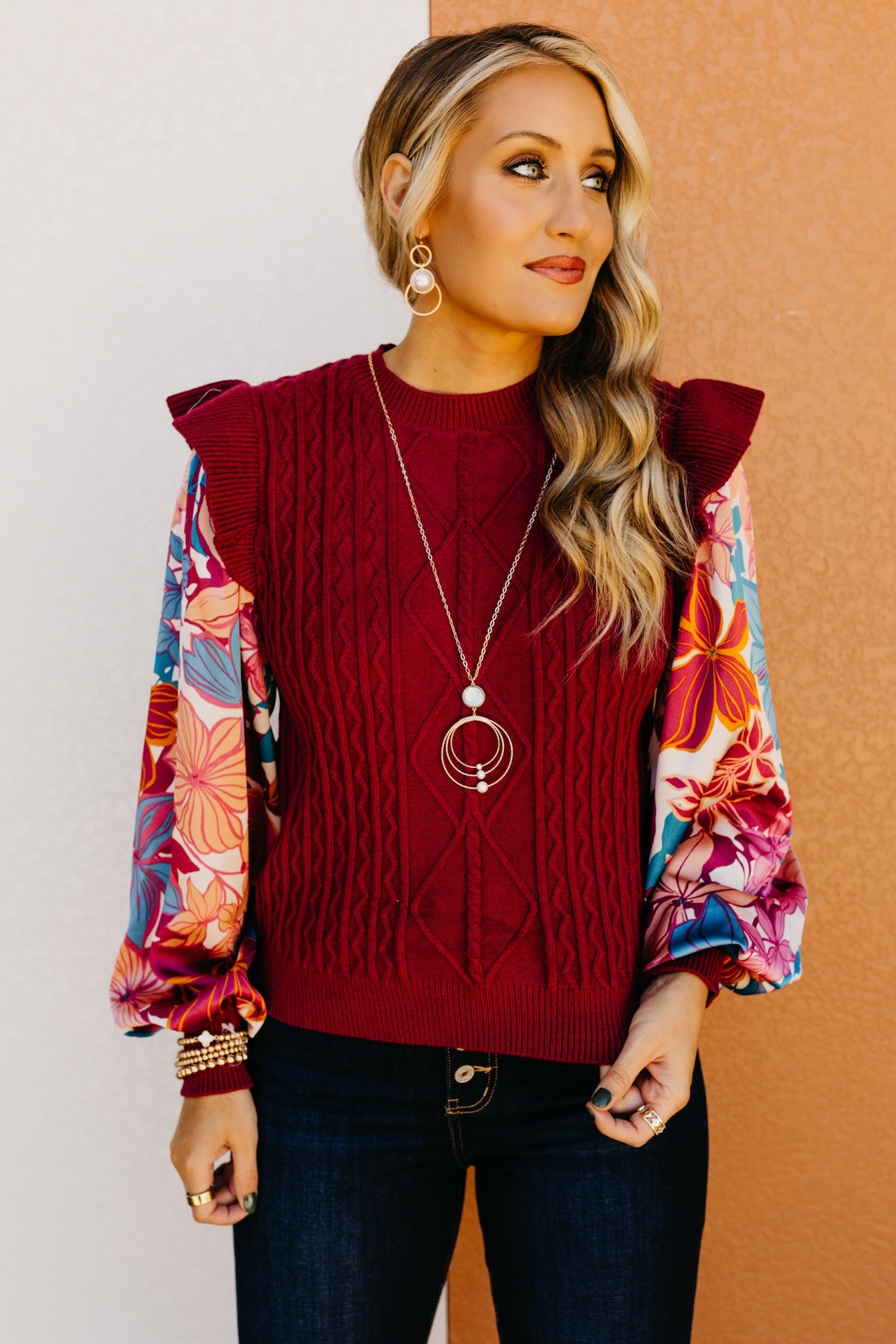 The Joellen Mixed Media Sweater