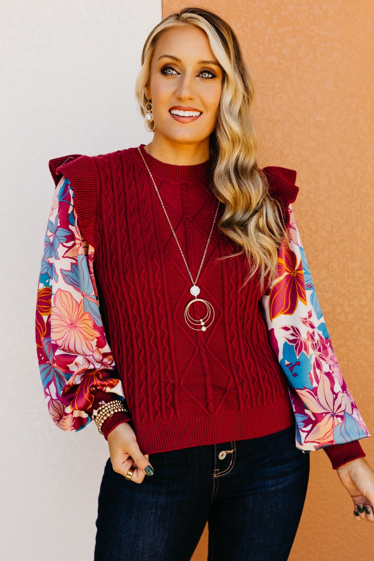 The Joellen Mixed Media Sweater