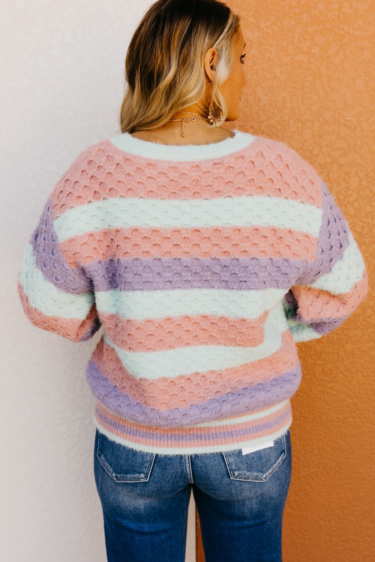 The Madison Color Block Chunky Sweater