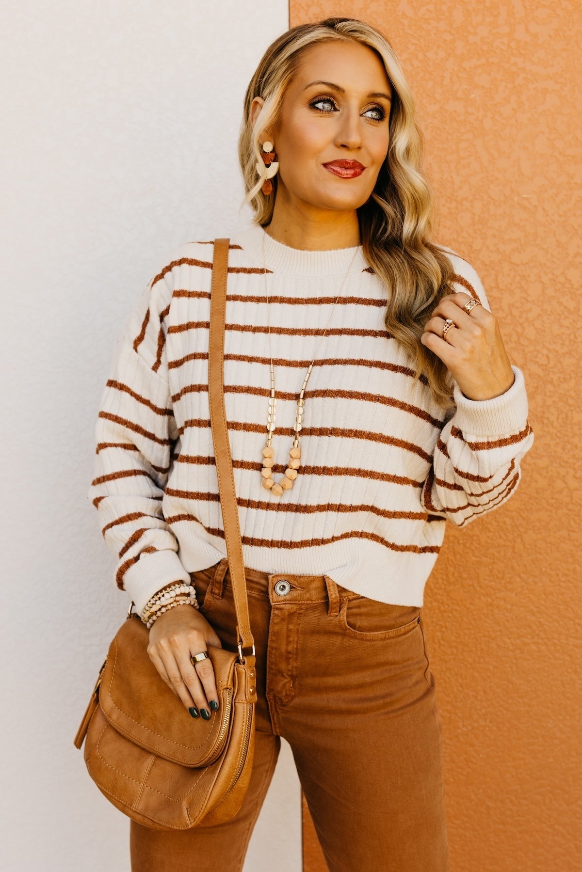 The Mia Striped Crew Neck Sweater