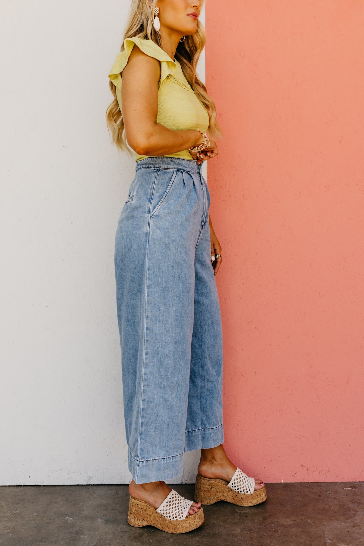 The Landyn Wide Leg Crop Jeans