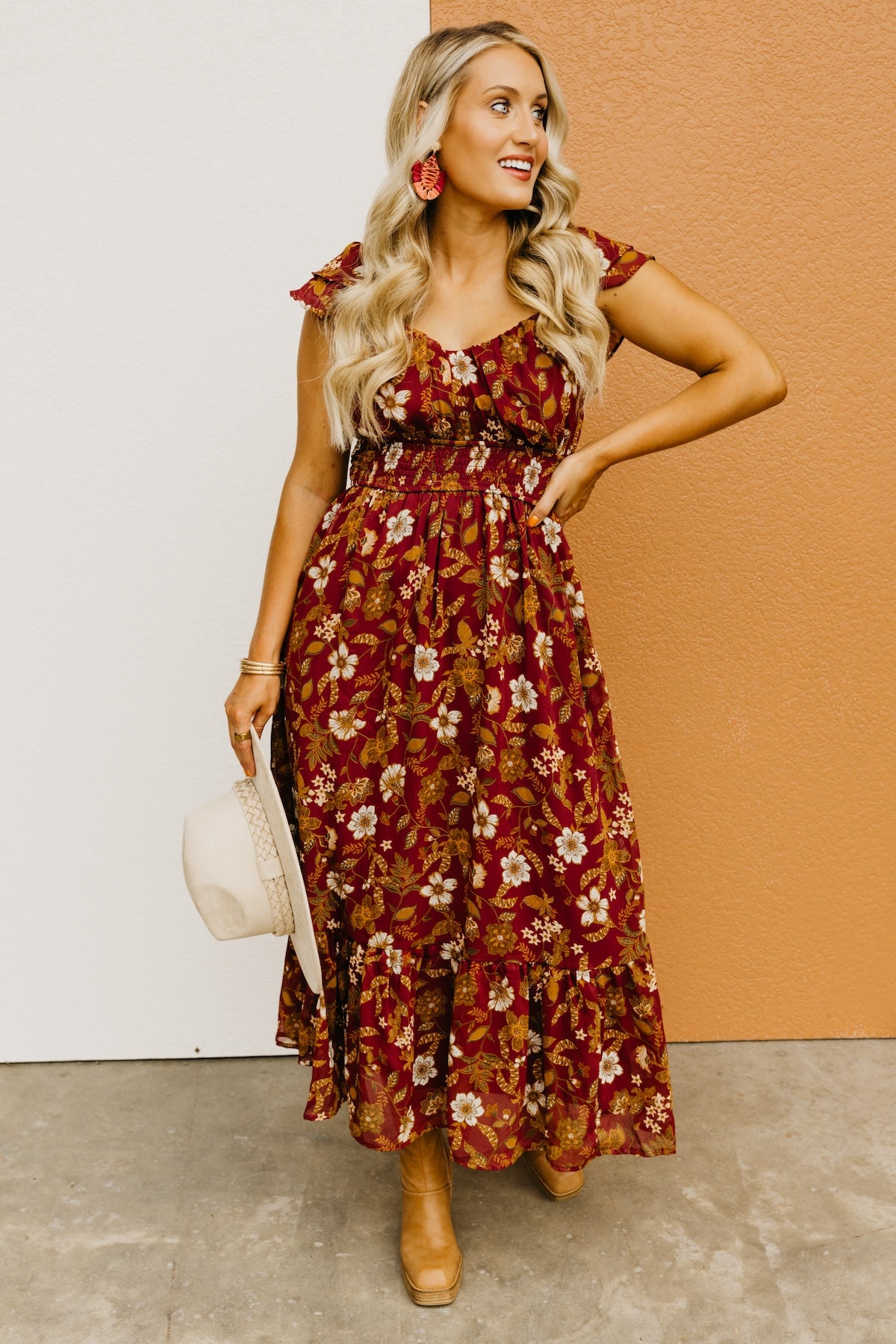 The Stanley Floral Back Tie Maxi Dress