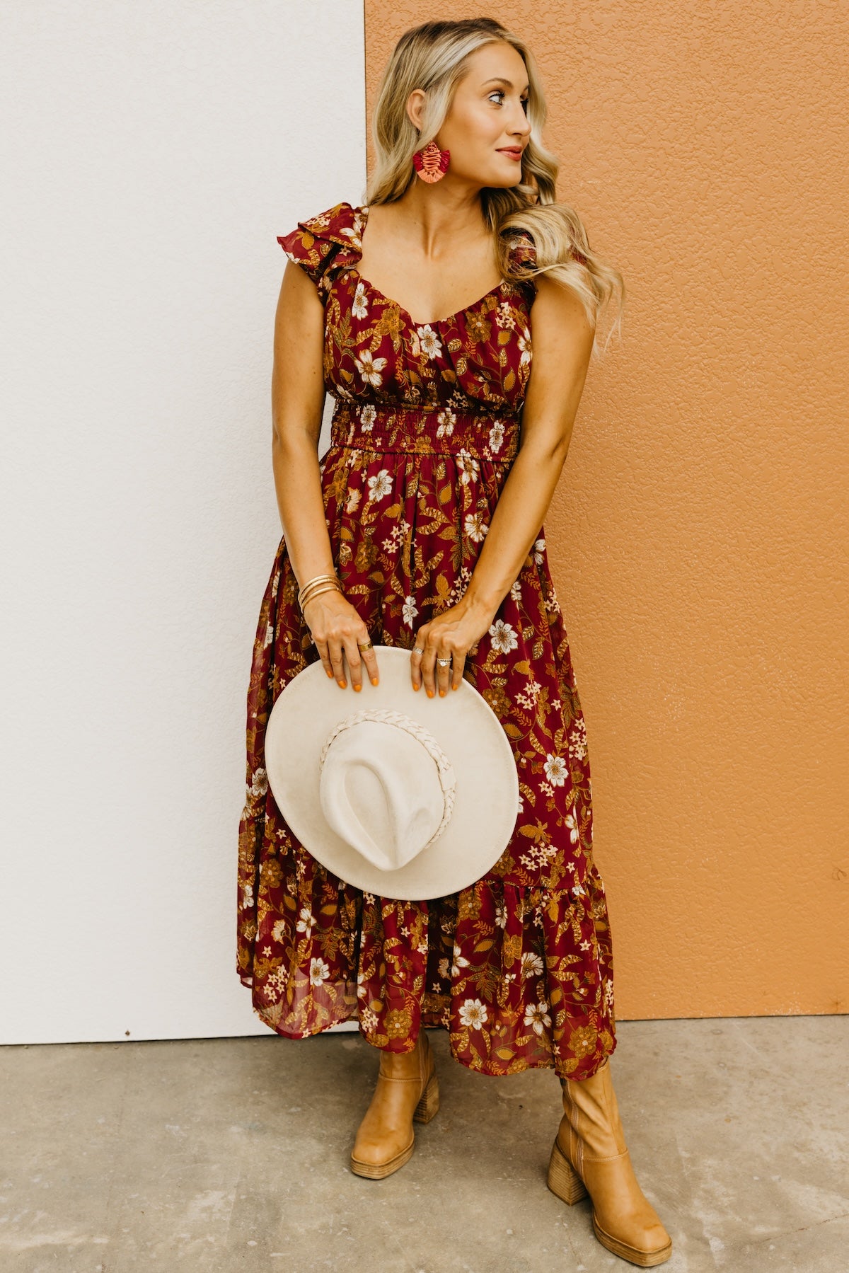 The Stanley Floral Back Tie Maxi Dress