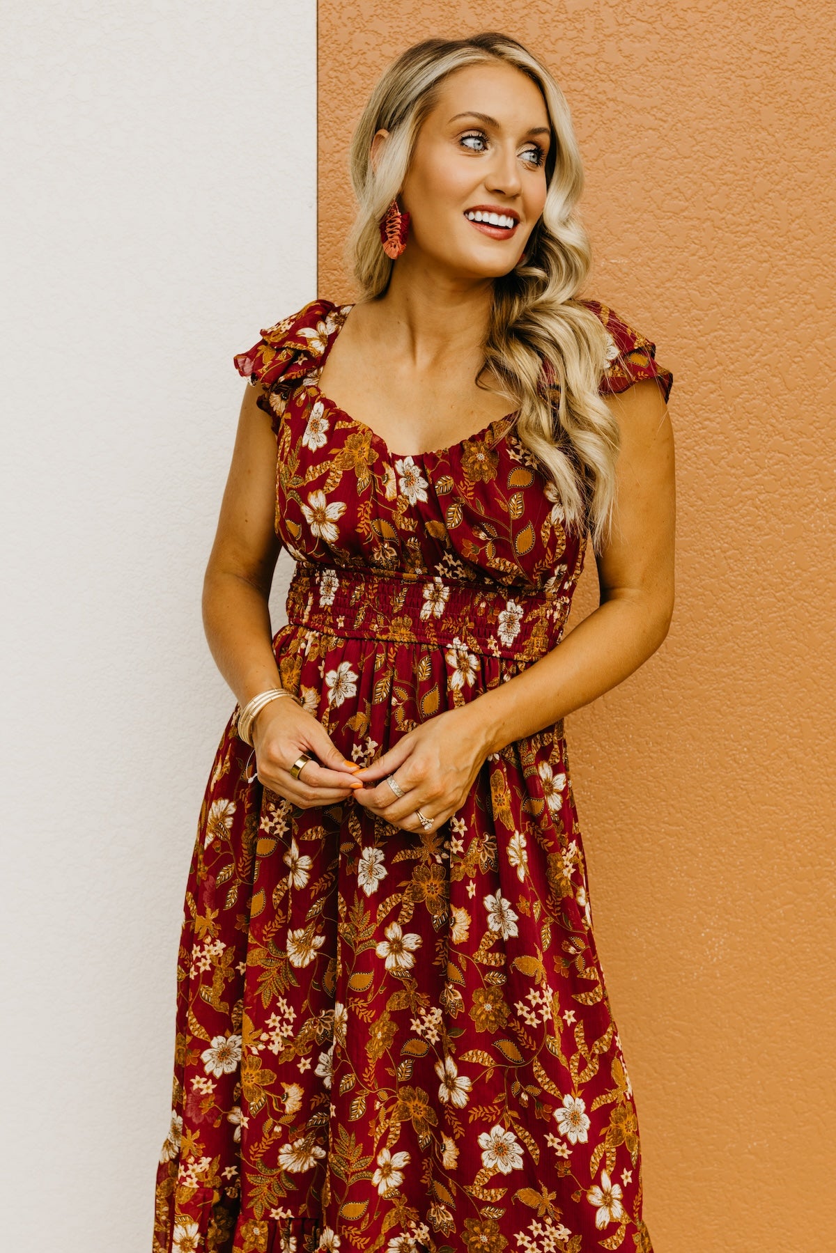 The Stanley Floral Back Tie Maxi Dress