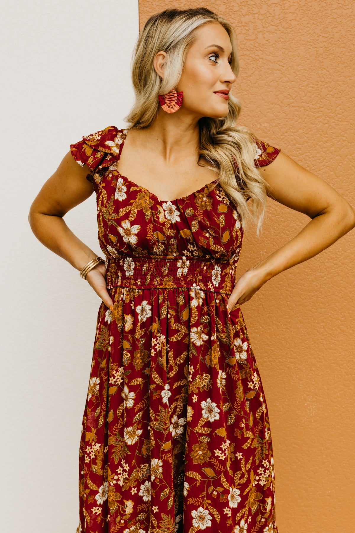 The Stanley Floral Back Tie Maxi Dress