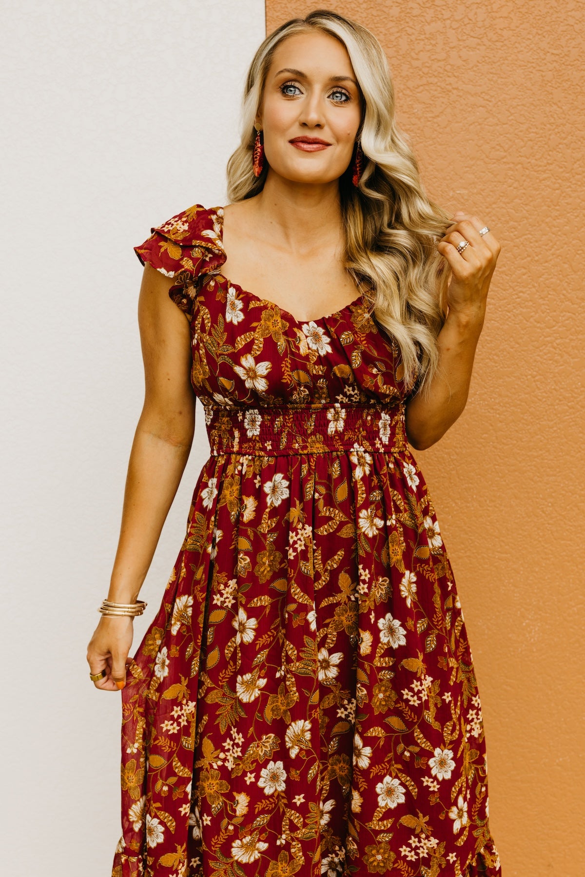 The Stanley Floral Back Tie Maxi Dress